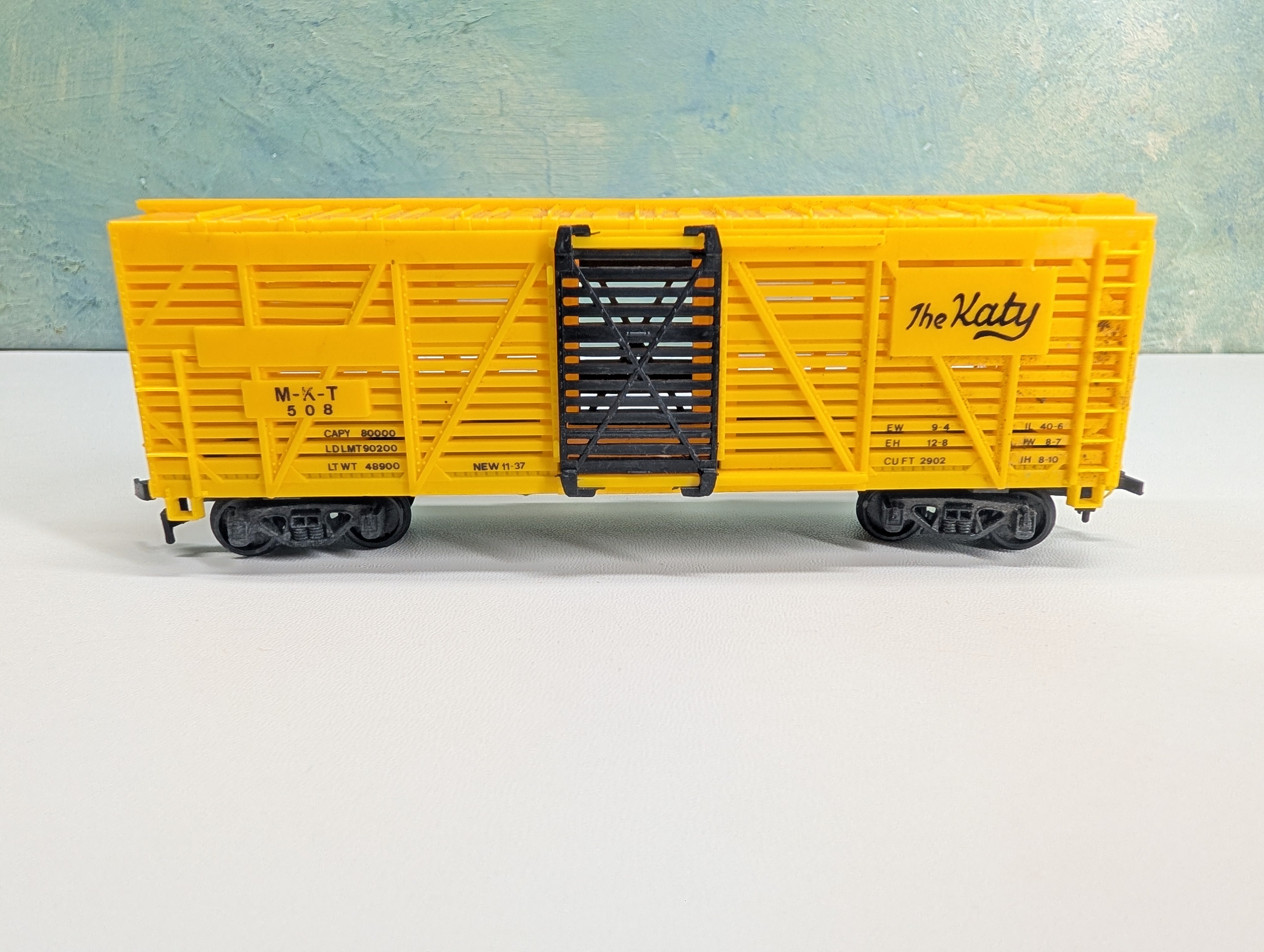 USED HO Scale Stock Cattle Car MKT #508 The Katy