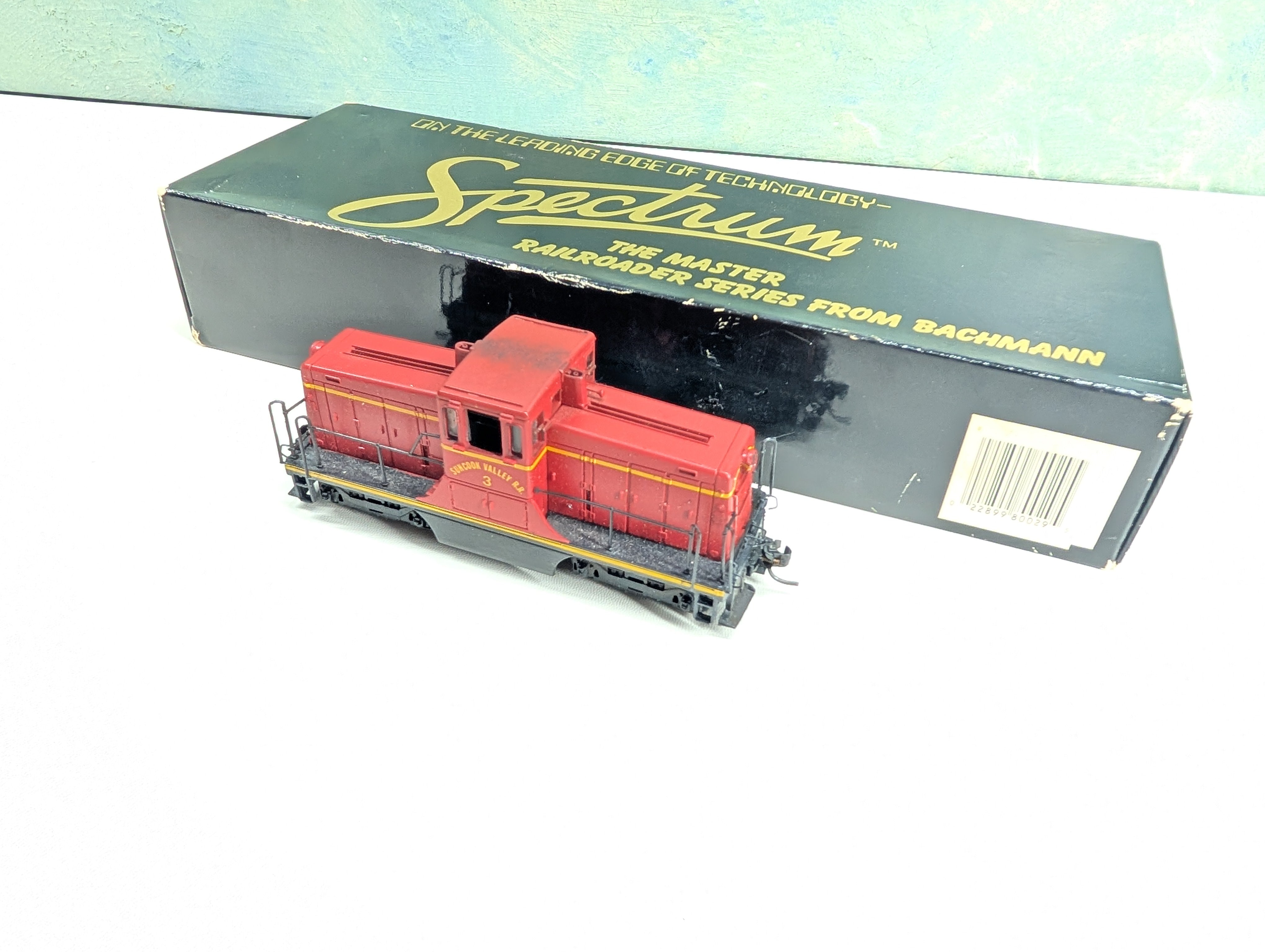 USED Bachmann HO Scale Spectrum GE 44-Ton Switcher, Custom Concord Car Shops Suncook Valley #3 Tested! DC