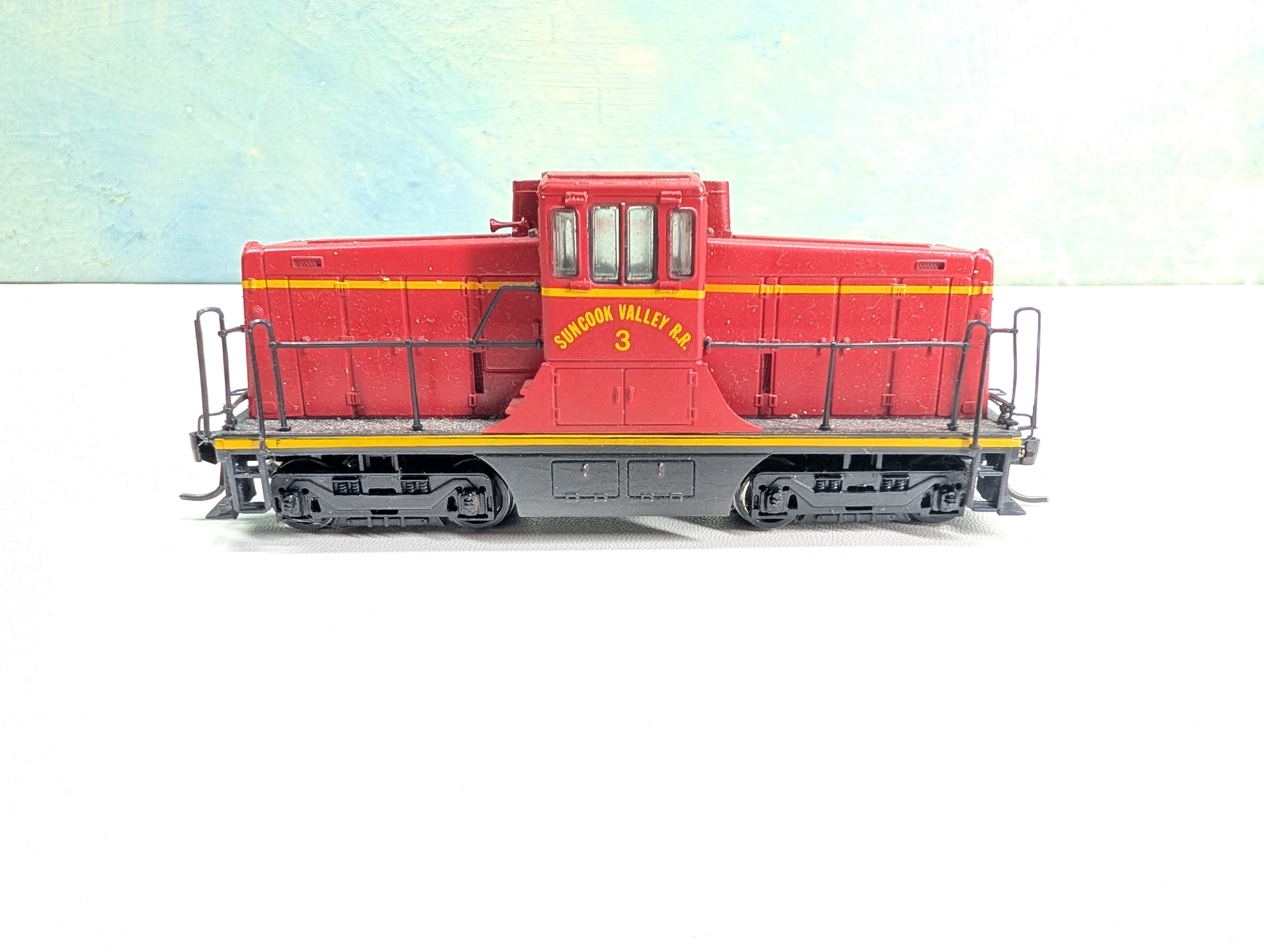 USED Bachmann HO Scale Spectrum GE 44-Ton Switcher, Custom Concord Car Shops Suncook Valley #3 Tested! DC