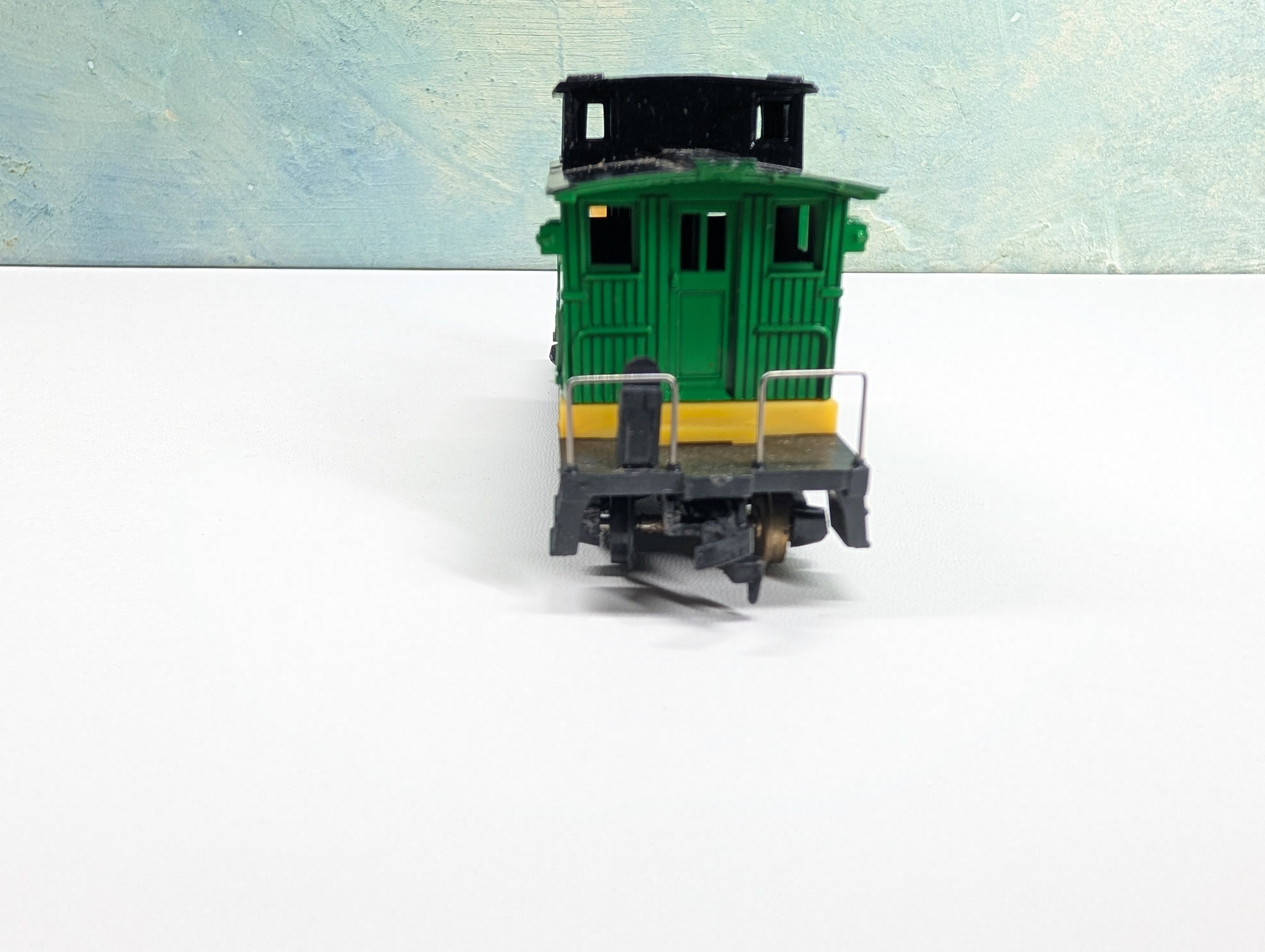 USED Tyco 346 HO Scale Operating Floodlight Car Burlington Northern Tested!