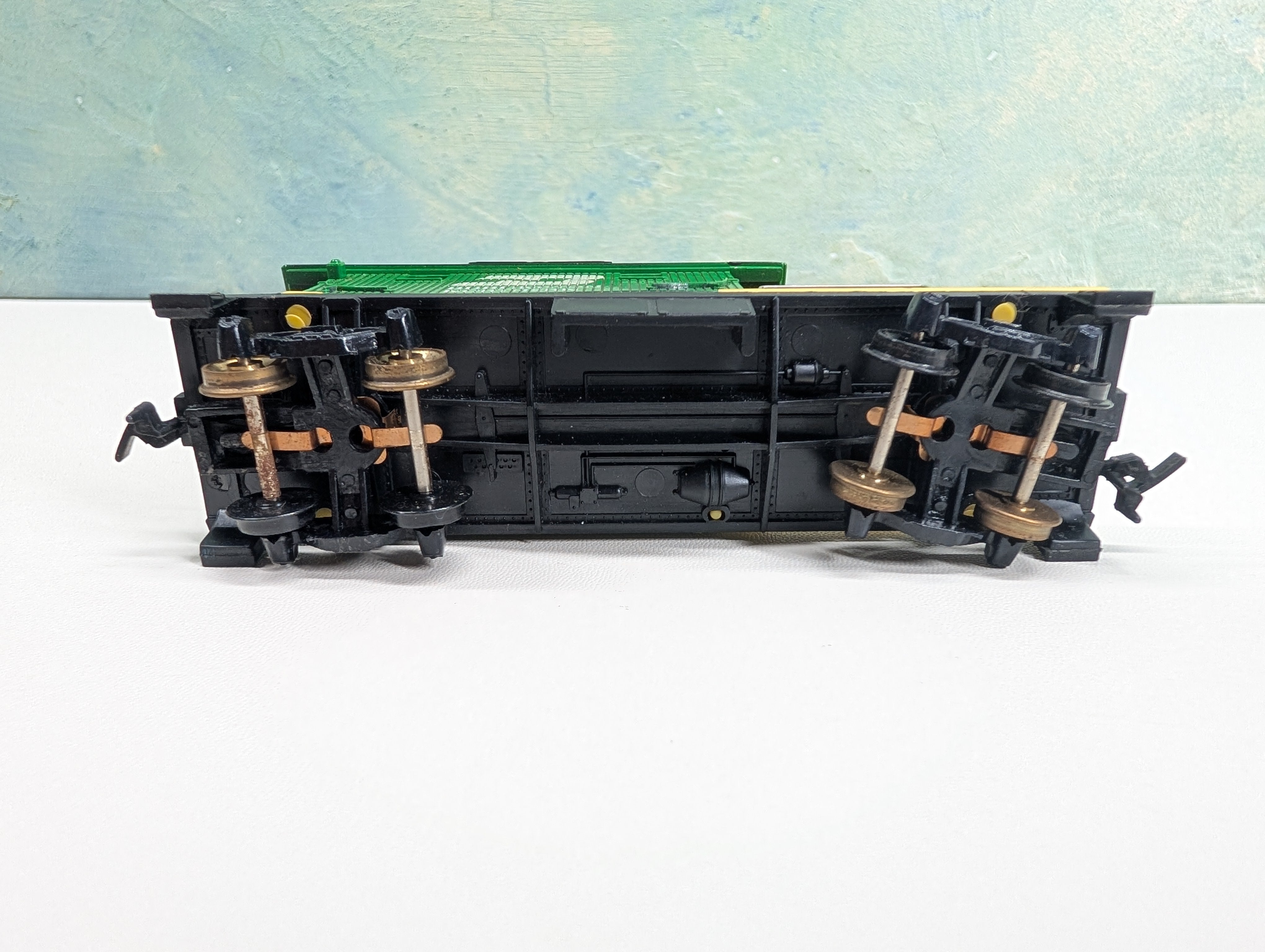USED Tyco 346 HO Scale Operating Floodlight Car Burlington Northern Tested!