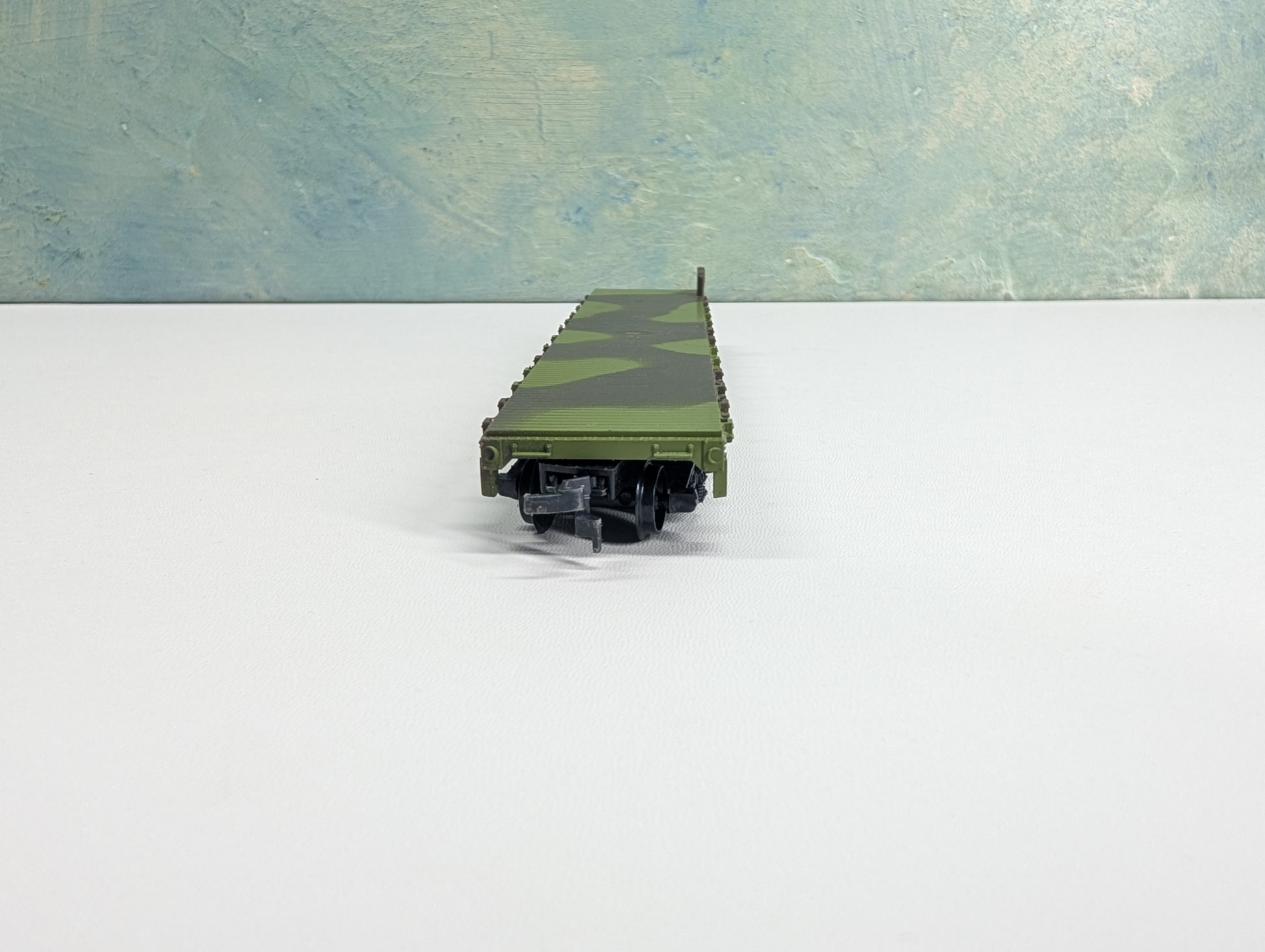 USED AHM HO Scale 50' Flat Car US Army 56789