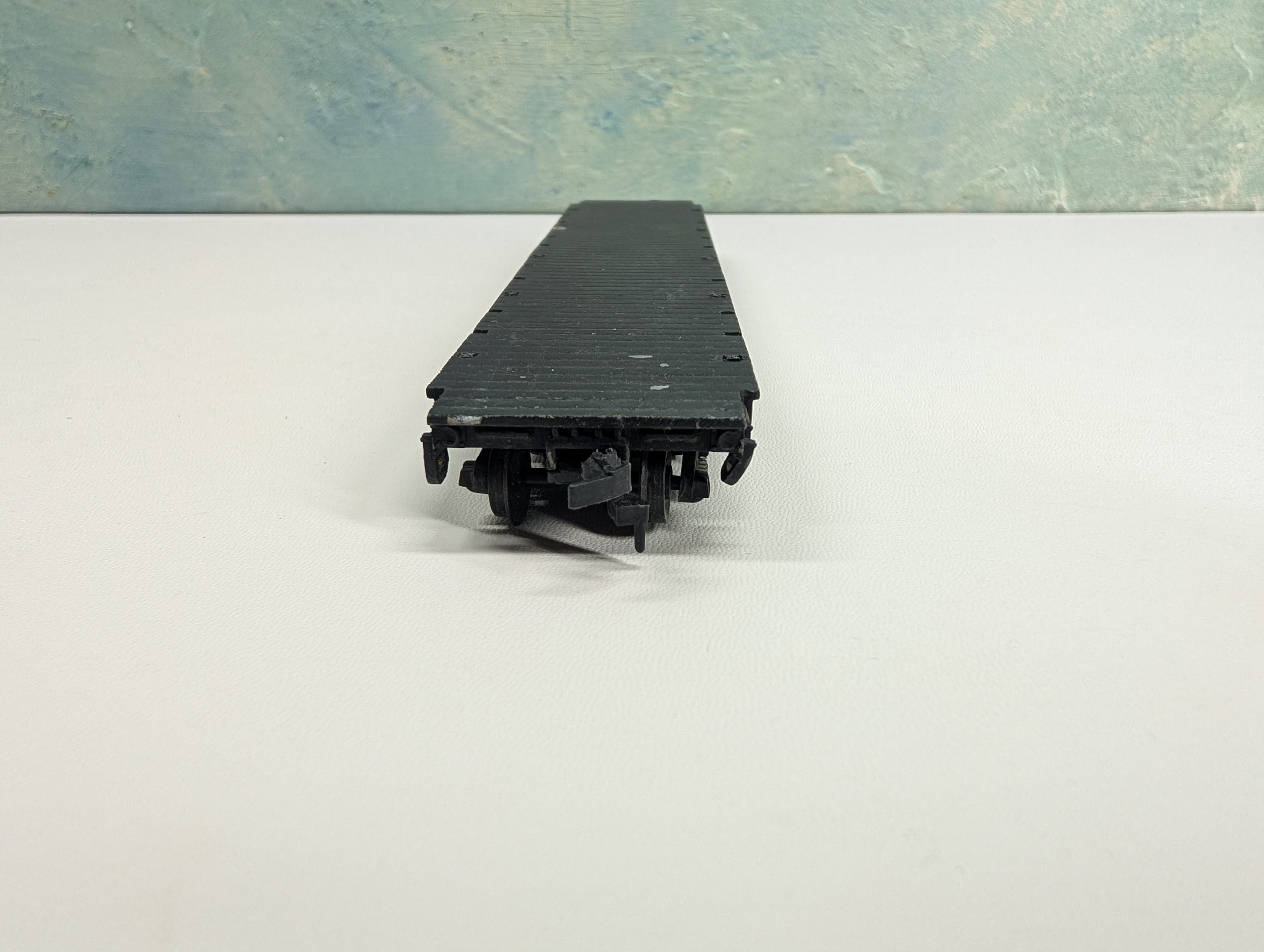 USED Gilbert HO Scale 55' Flat Car New Haven NH3 #3527 Metal