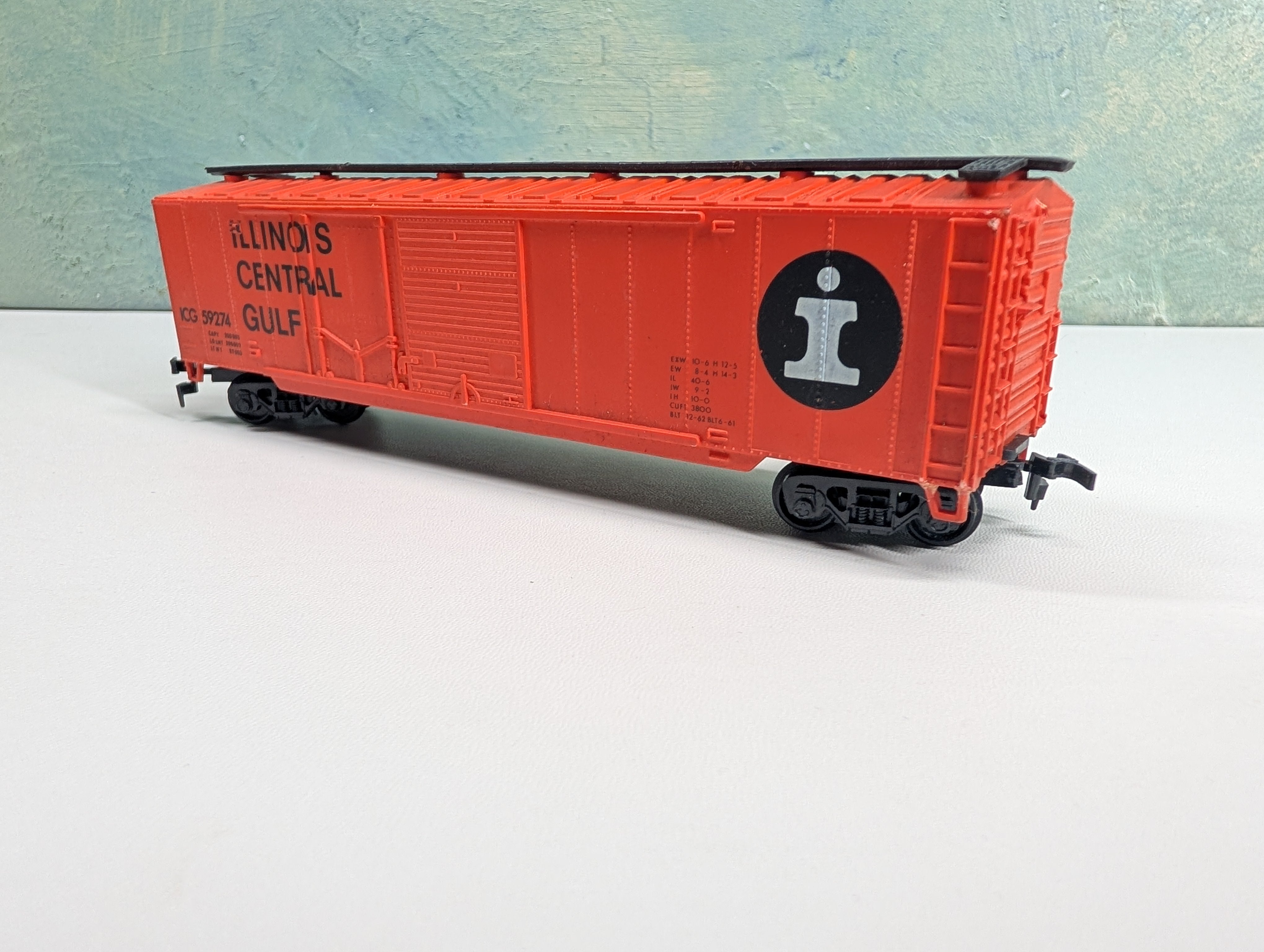 USED HO Scale 50' Box Car Illinois Central Gulf ICG #59274