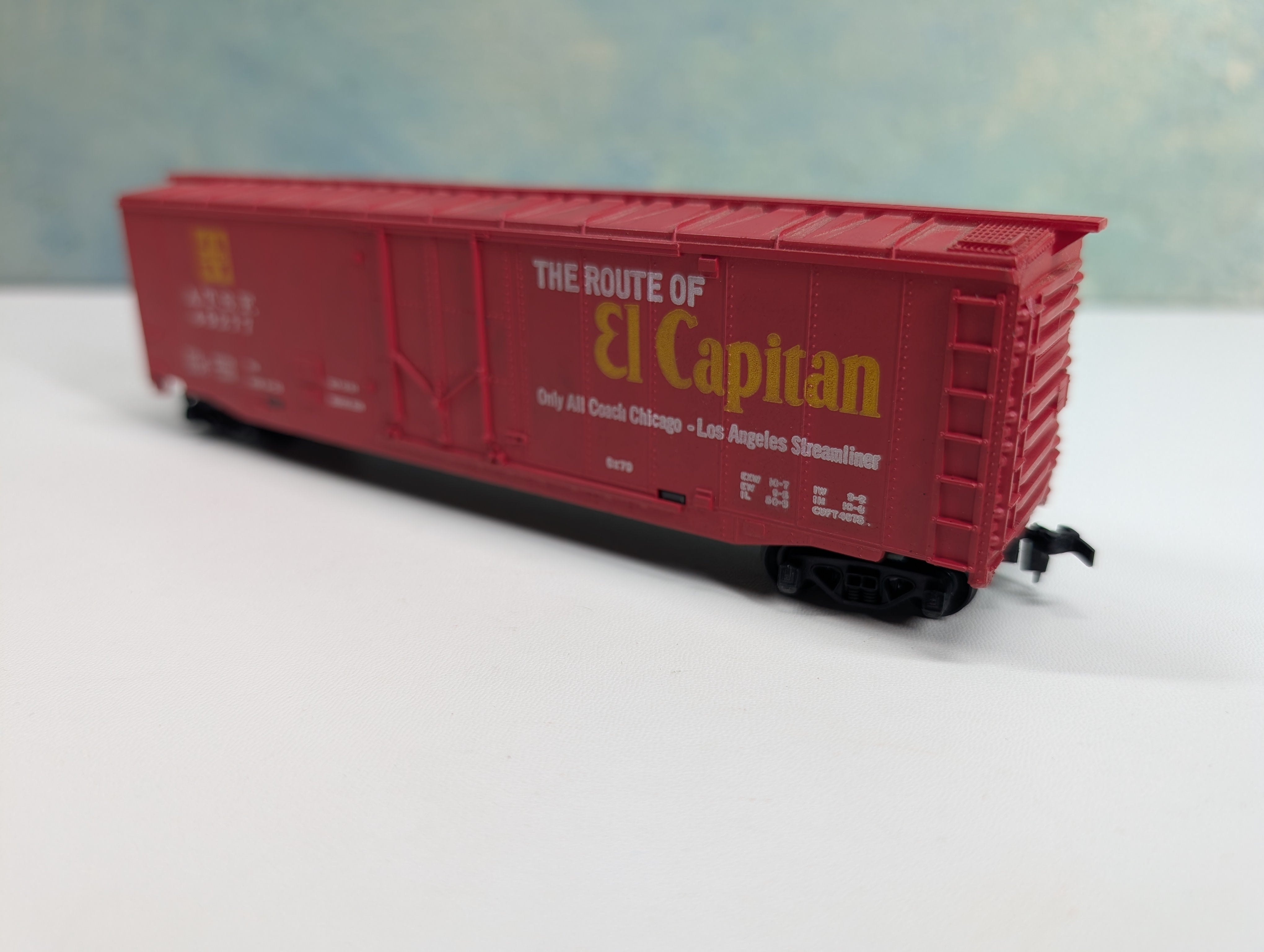 USED Tyco HO Scale 50' PD Box Car Santa Fe ATSF #49277