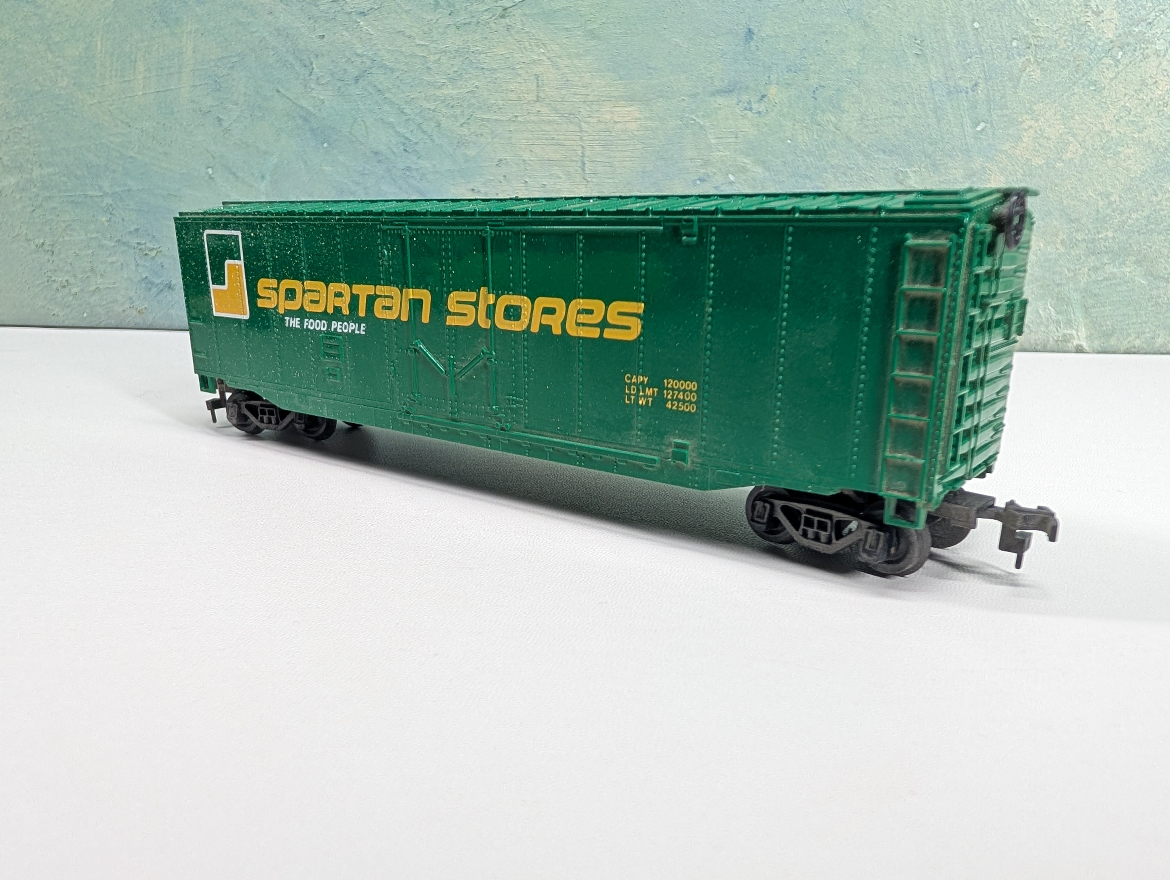 USED Bachmann HO Scale 50' PD Billboard Box Car Spartan Stores Food