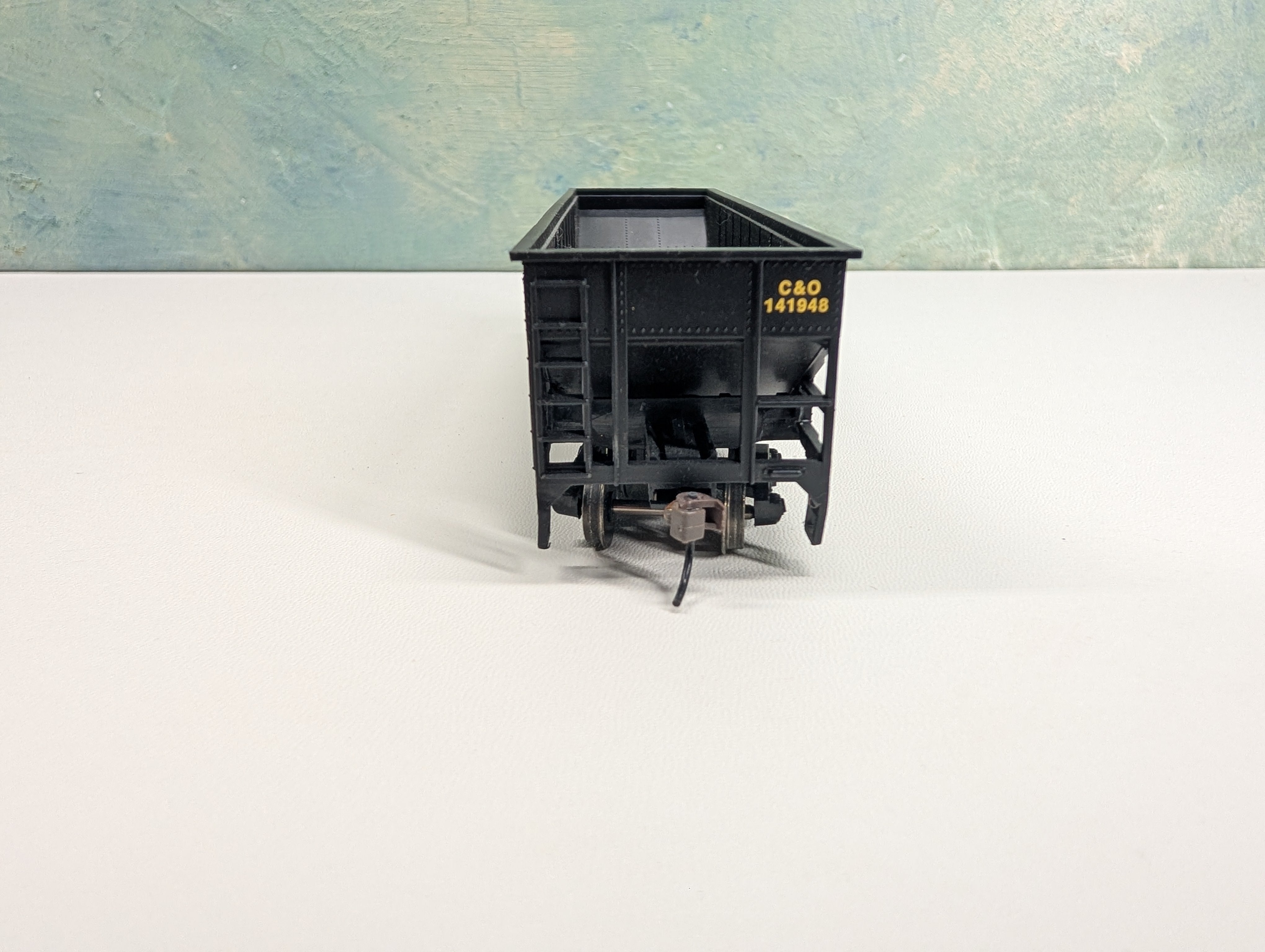 USED Bachmann HO Scale Quad Hopper CSX C&O #141948 Modern Gearboxes, Metal Wheels