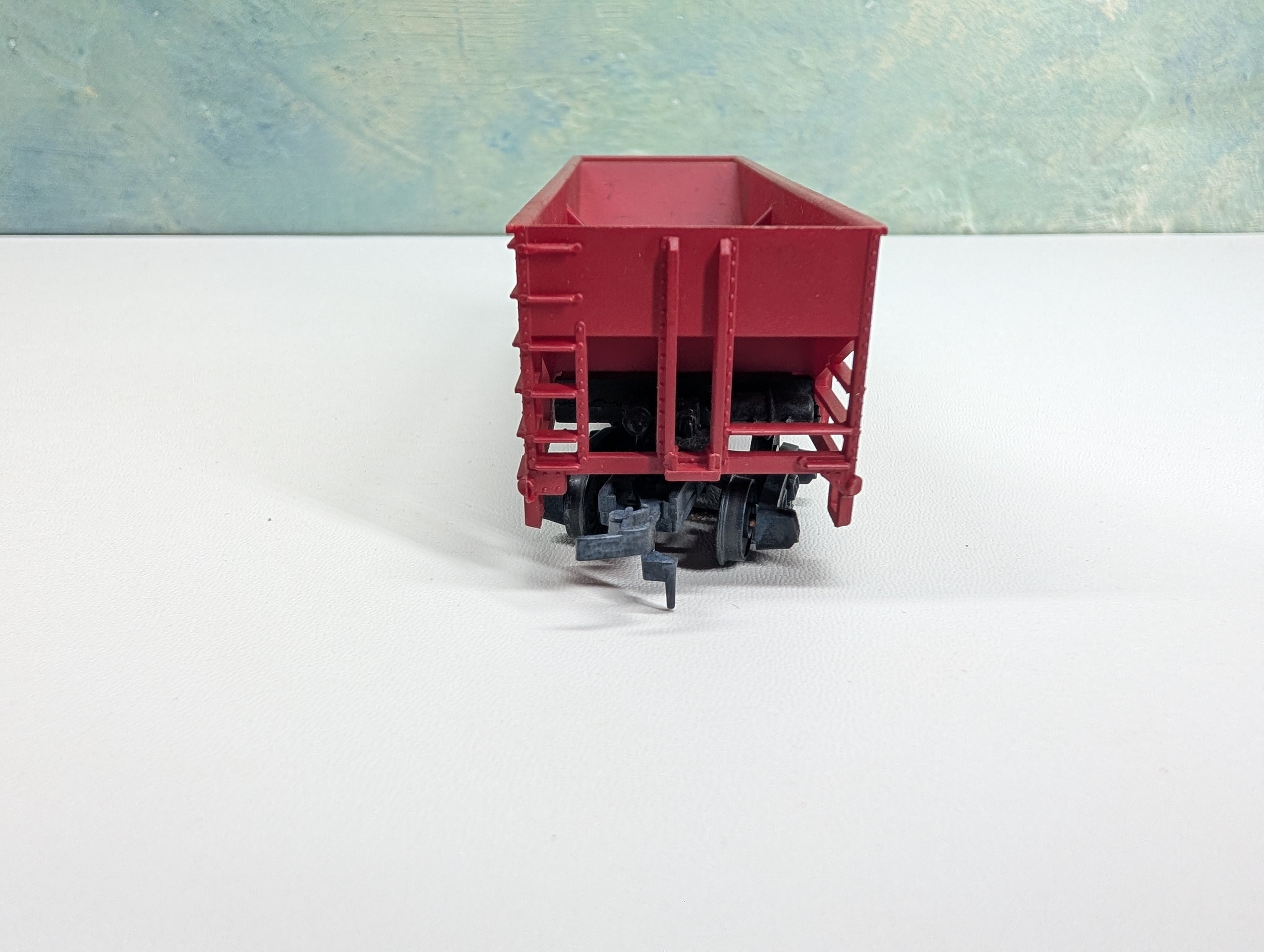 USED Tyco HO Scale Operating 2 Bay Hopper Burlington CB&Q #167432