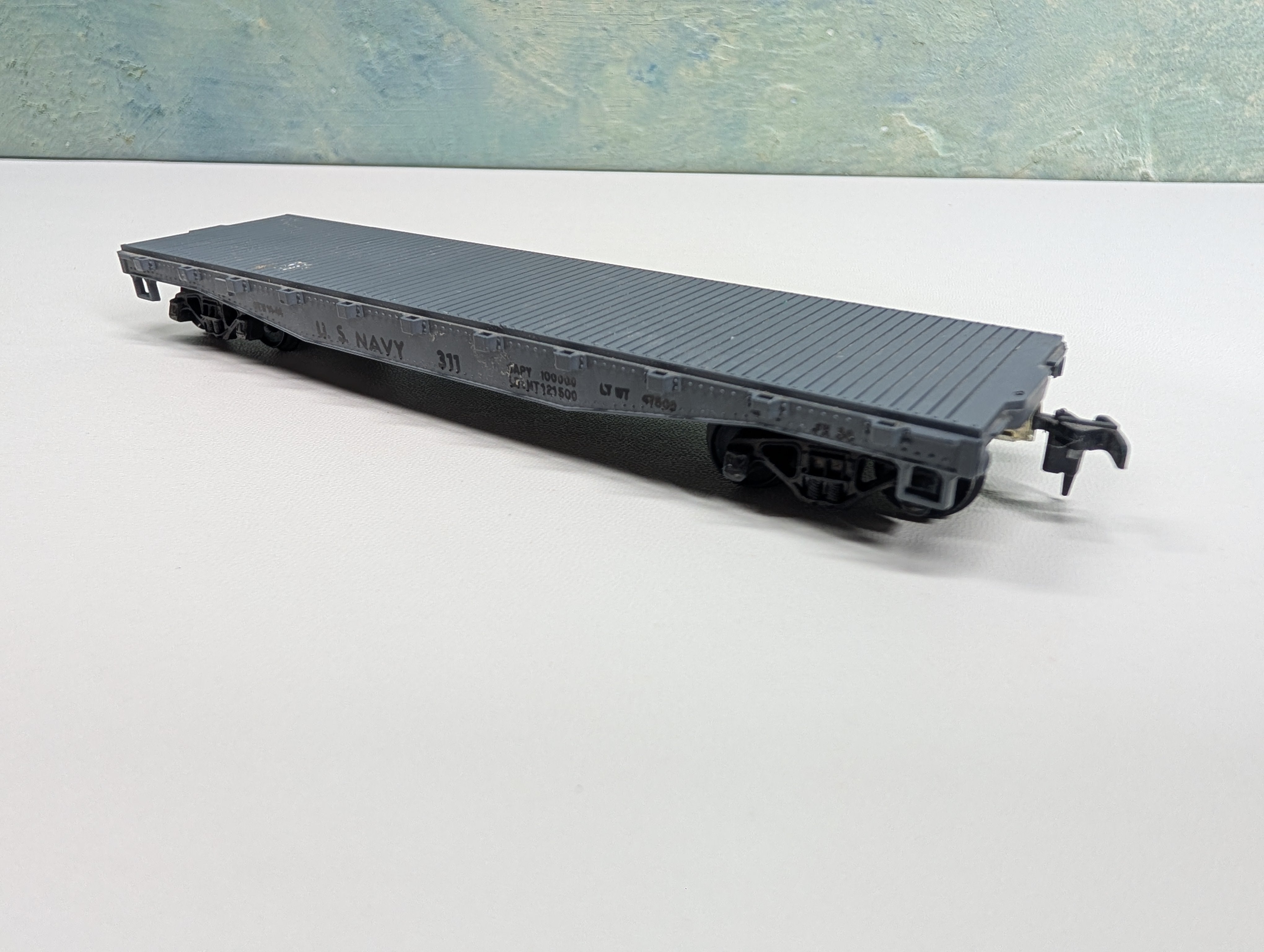 USED Mantua HO Scale 40' Flat Car US Navy #311