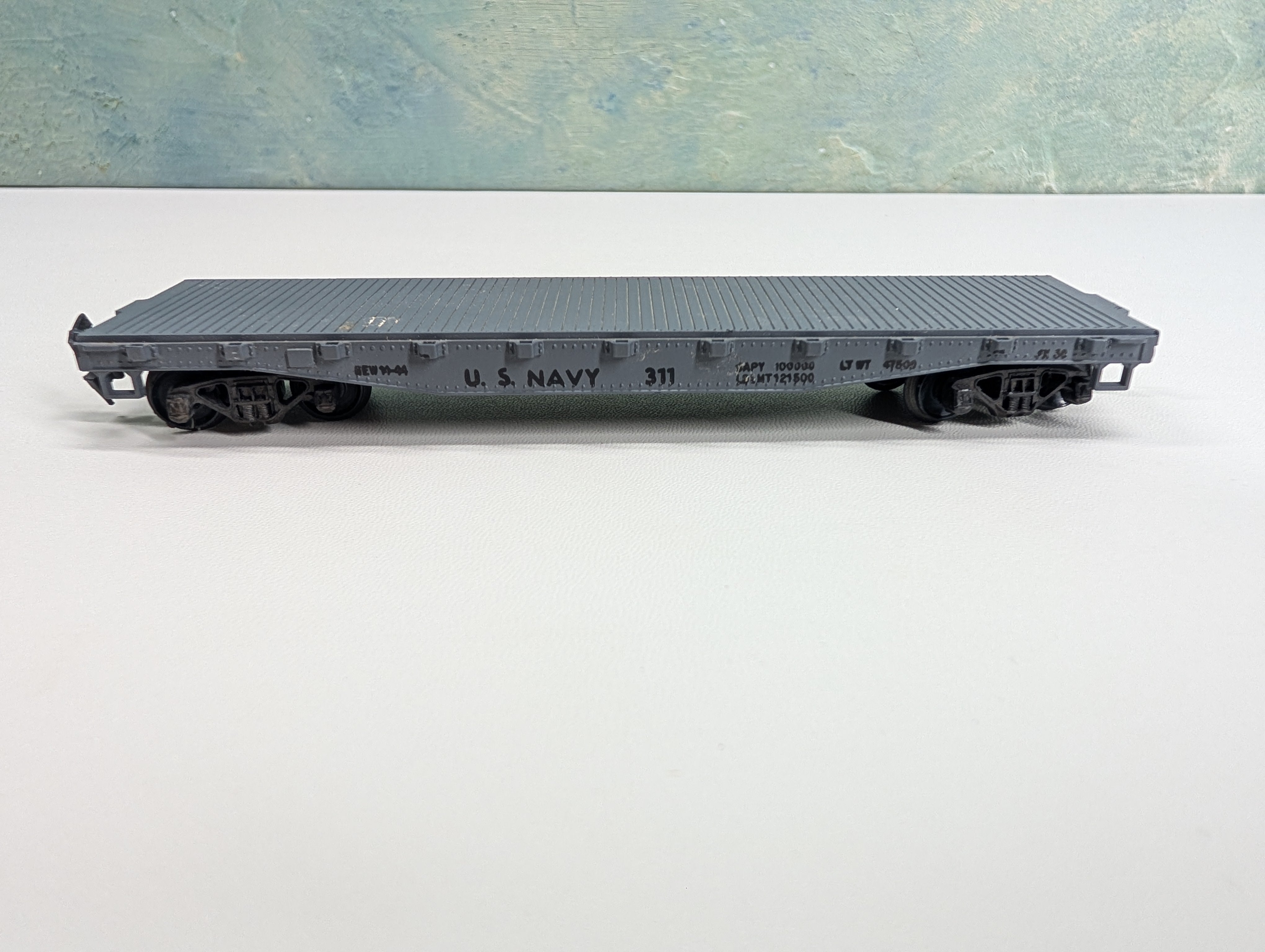 USED Mantua HO Scale 40' Flat Car US Navy #311