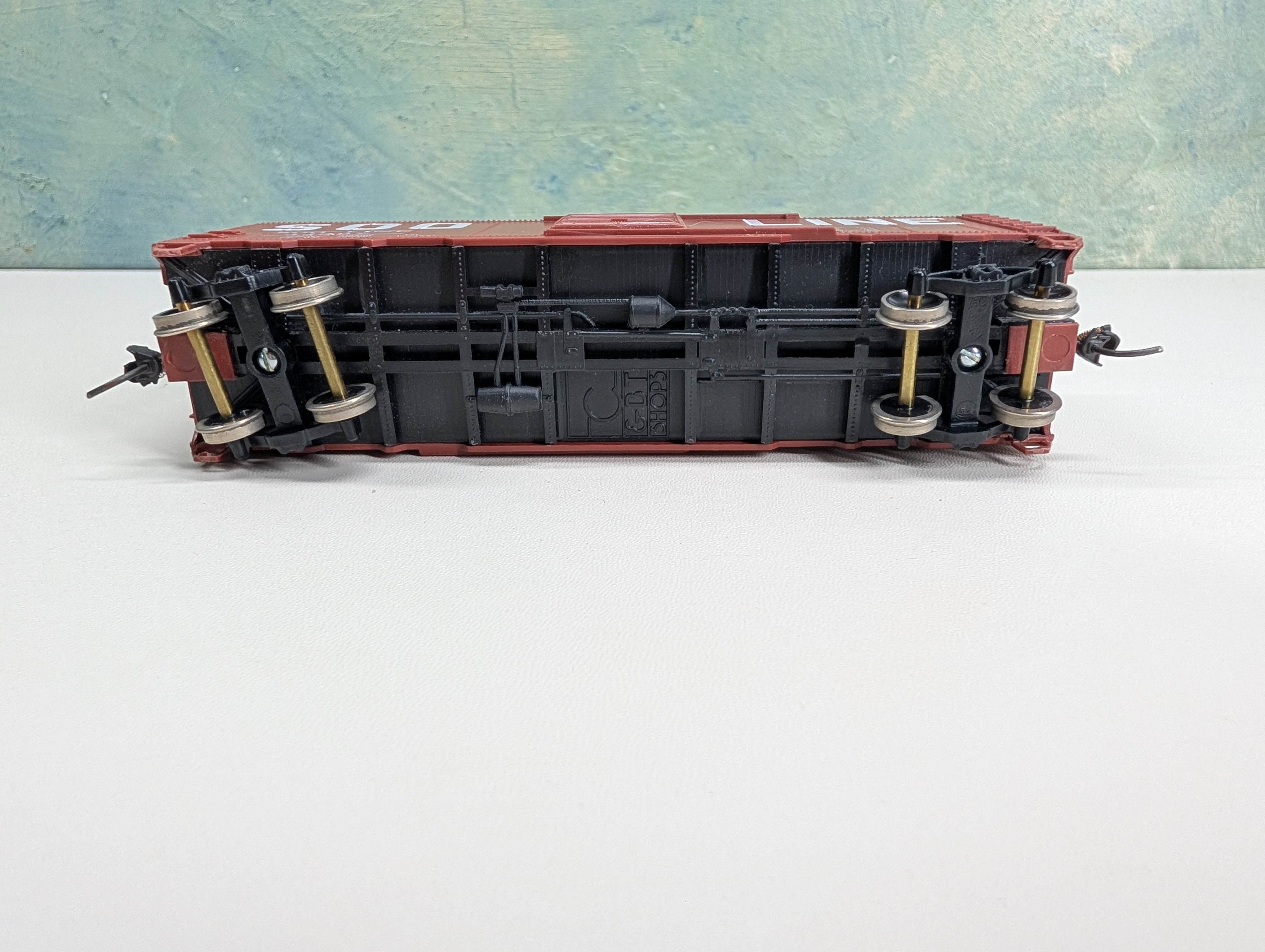 USED C&BT SHOPS HO Scale 40' Box Car SOO Line #44307 Metal Wheels