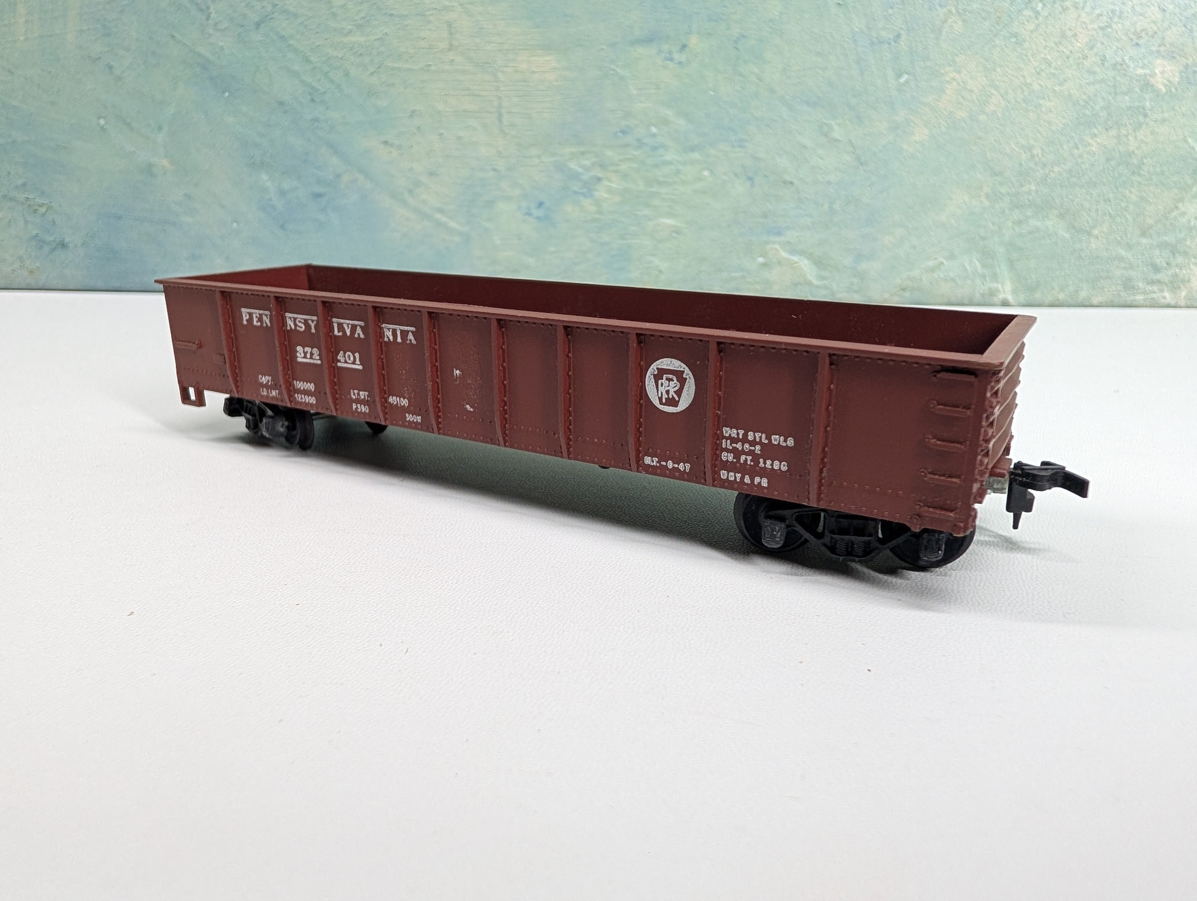 USED Mantua HO Scale 40' Gondola Pennsylvania PRR #372401