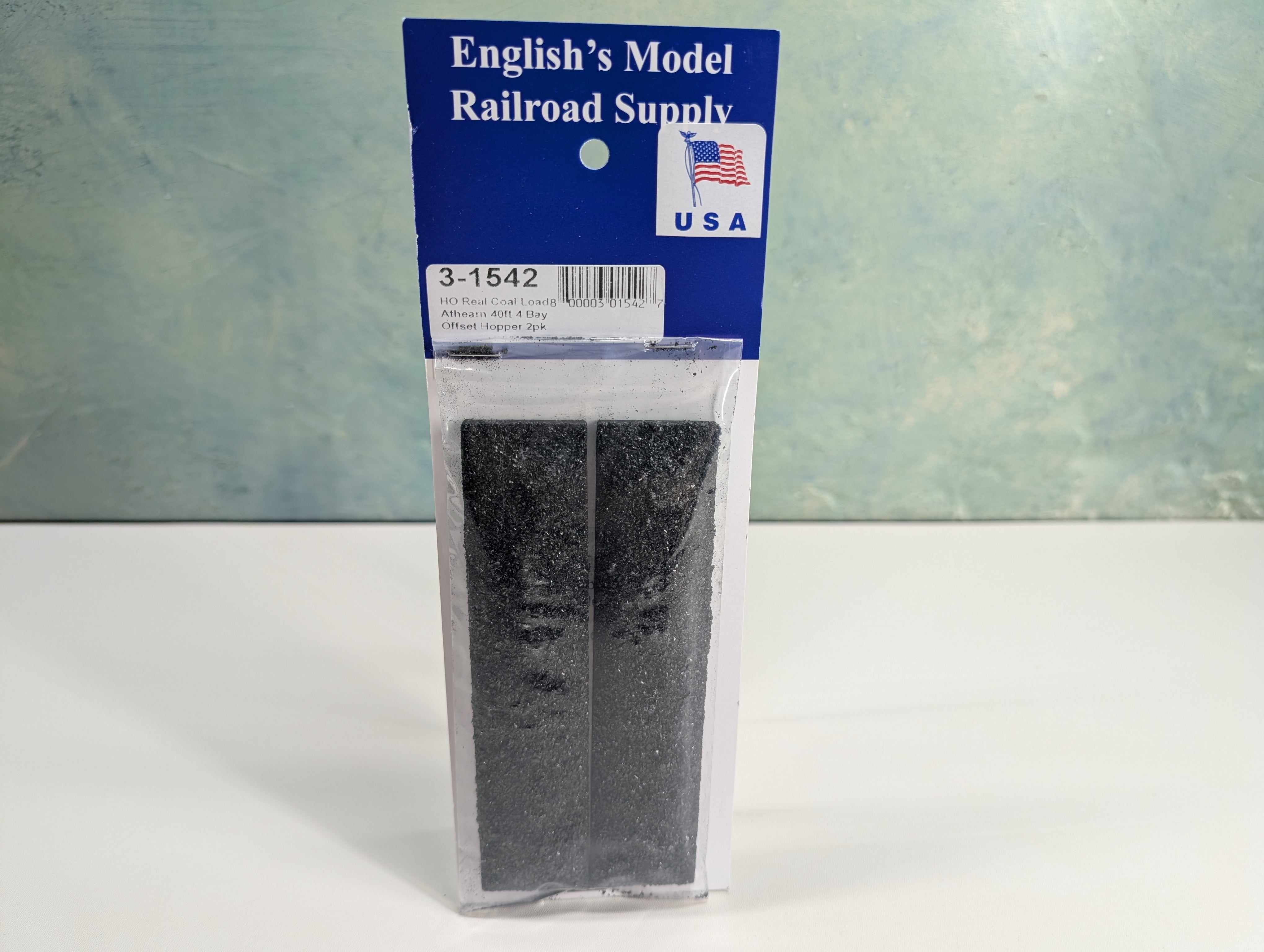 English's Model Railroad Supply #3-1542 HO Scale Coal Loads for Athearn 40' 4 Bay Offset Hopper (2 pcs)