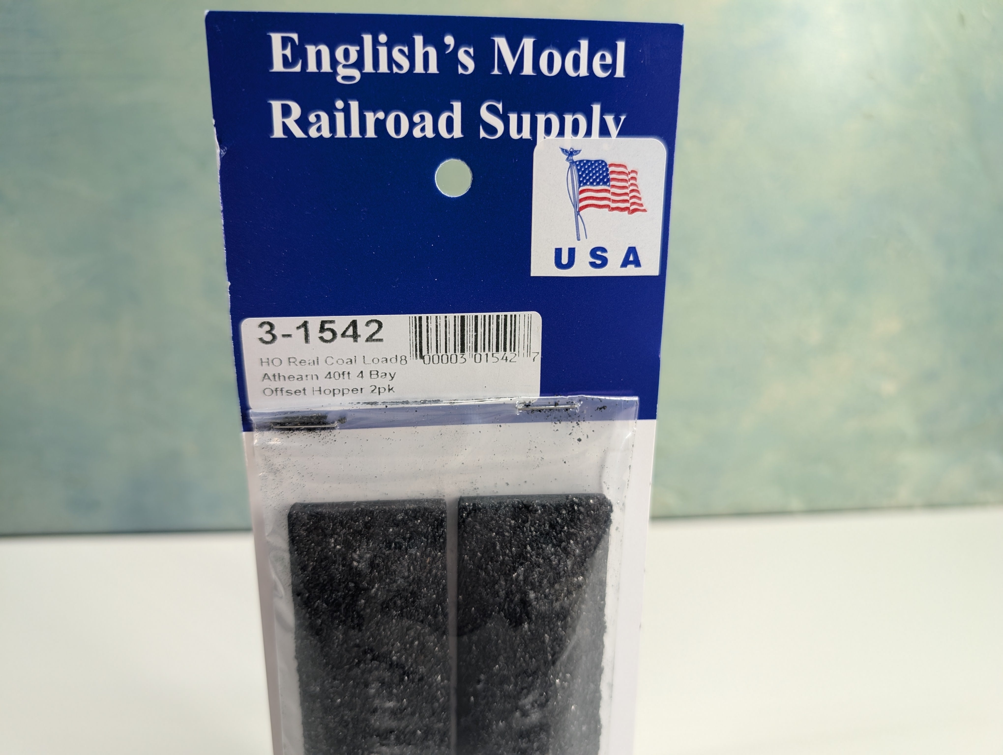 English's Model Railroad Supply #3-1542 HO Scale Coal Loads for Athearn 40' 4 Bay Offset Hopper (2 pcs)