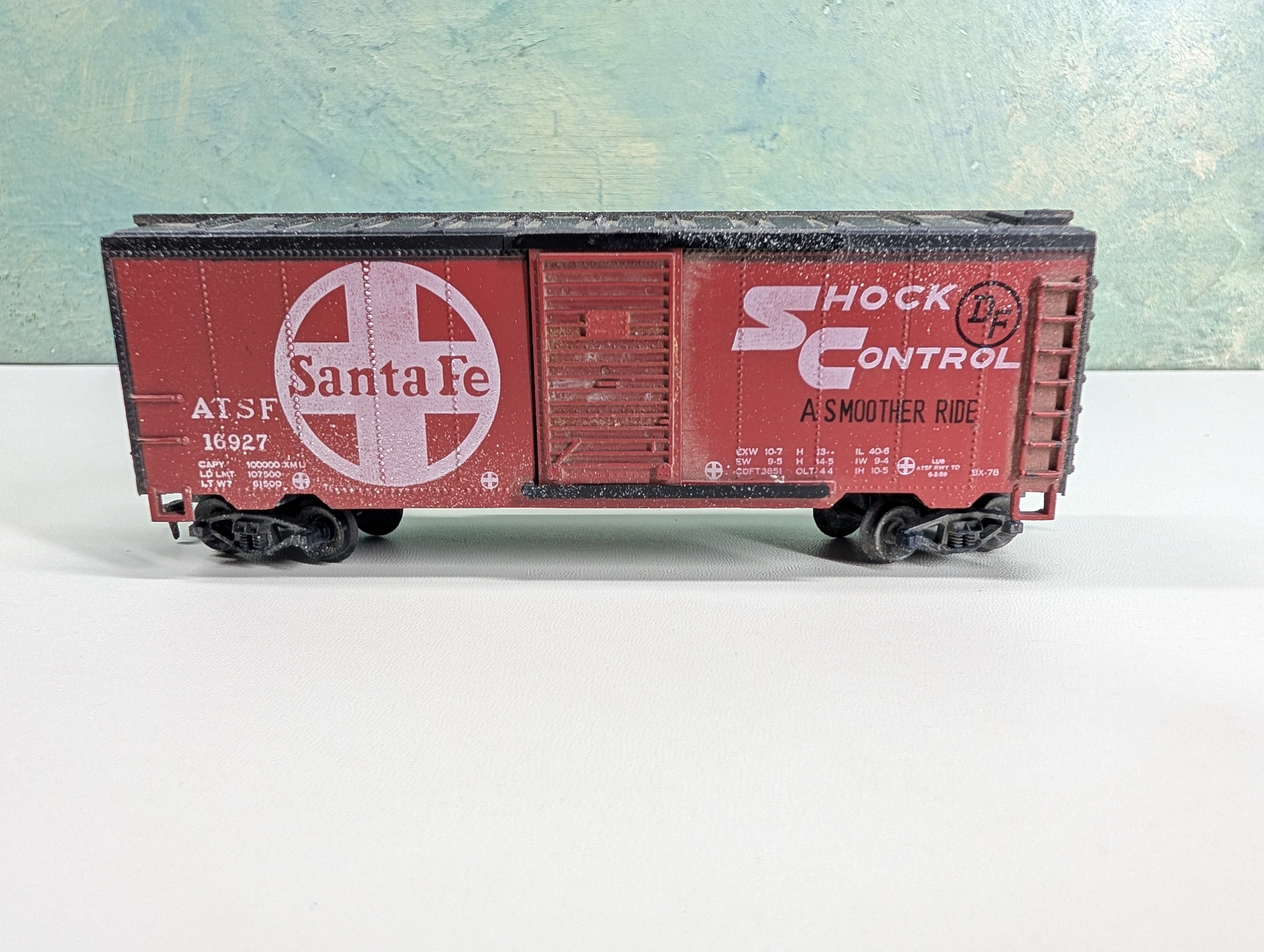USED Life-Like HO Scale 40' Box Car Santa Fe ATSF #16927