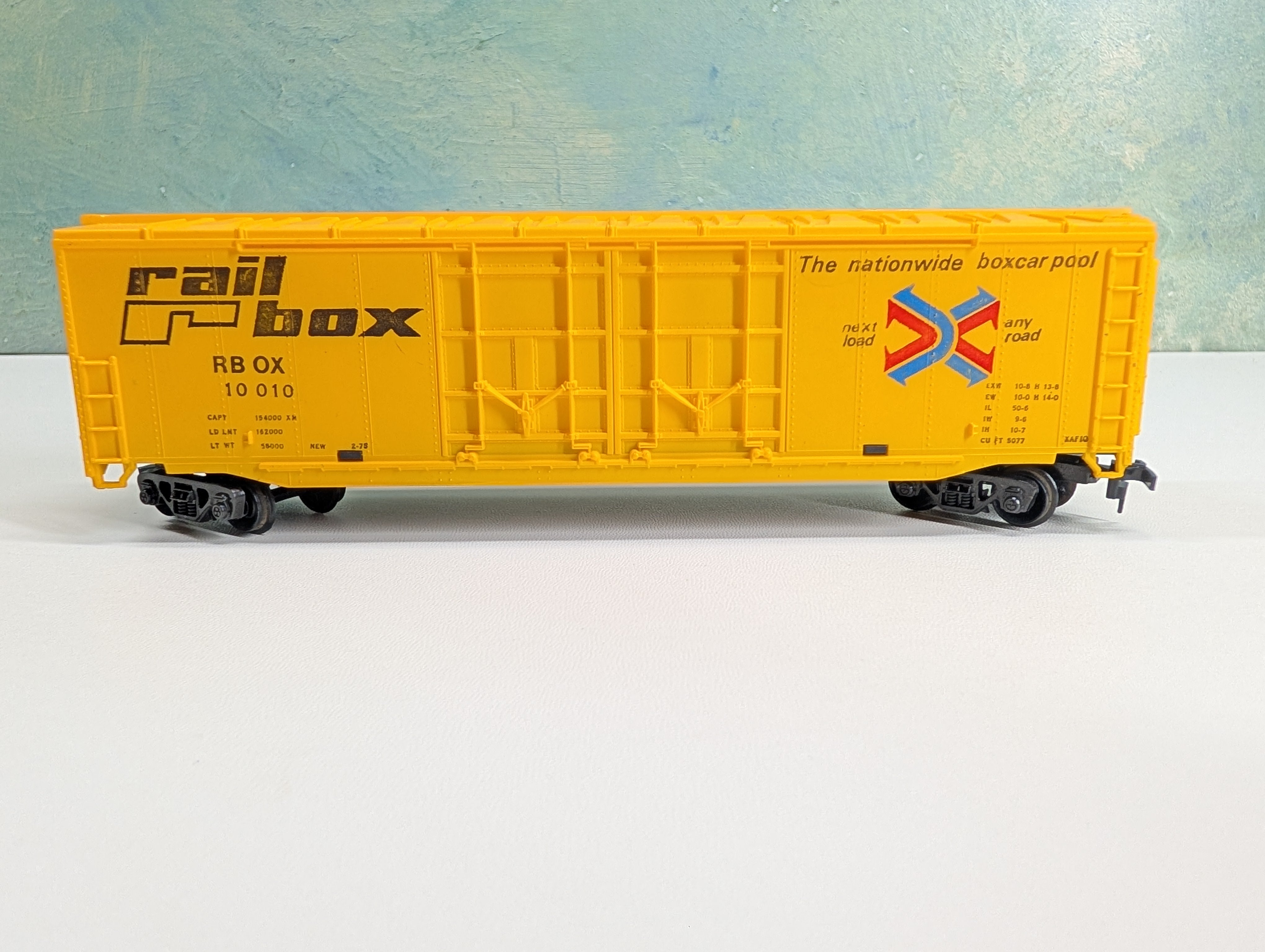 USED CTC HO Scale 50' DD Box Car Railbox RBOX #10010