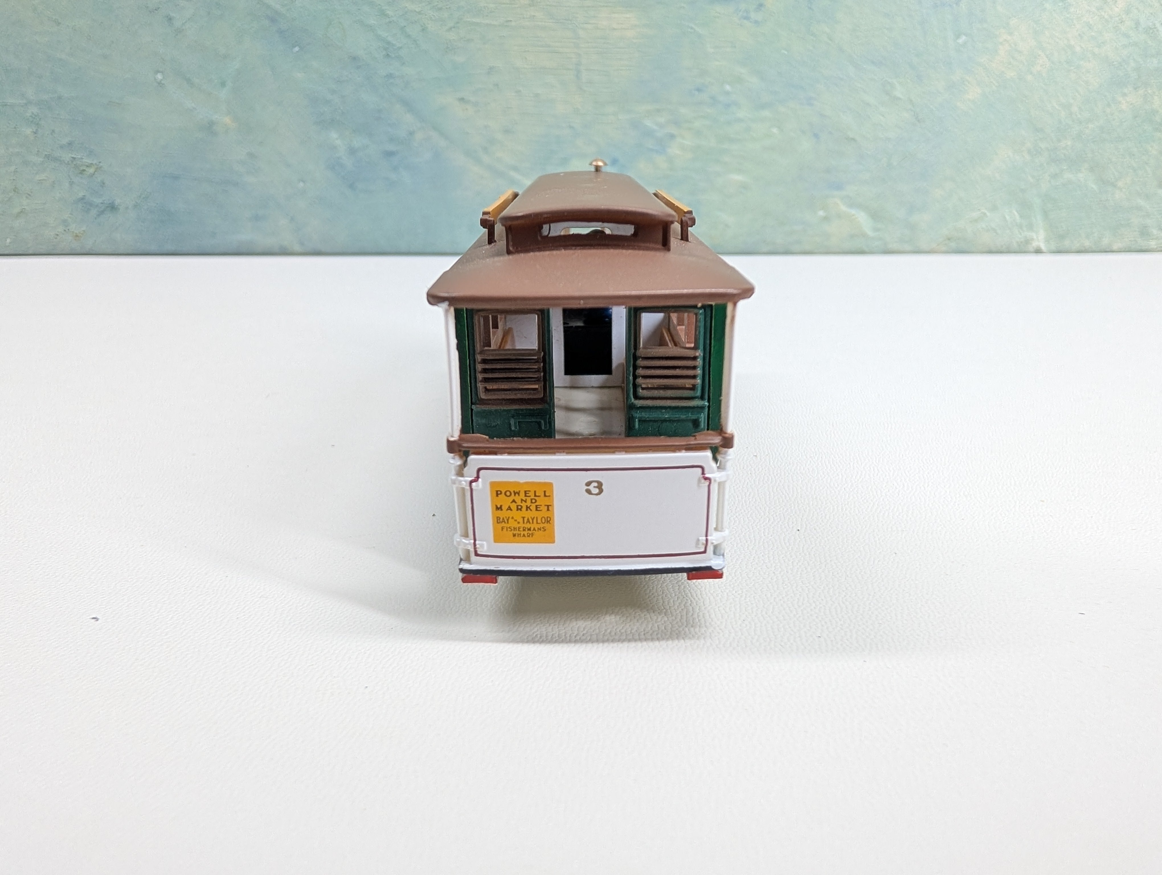 USED Bachmann 60542 HO Scale San Francisco Cable Car Powered Powell & Mason Tested! DC