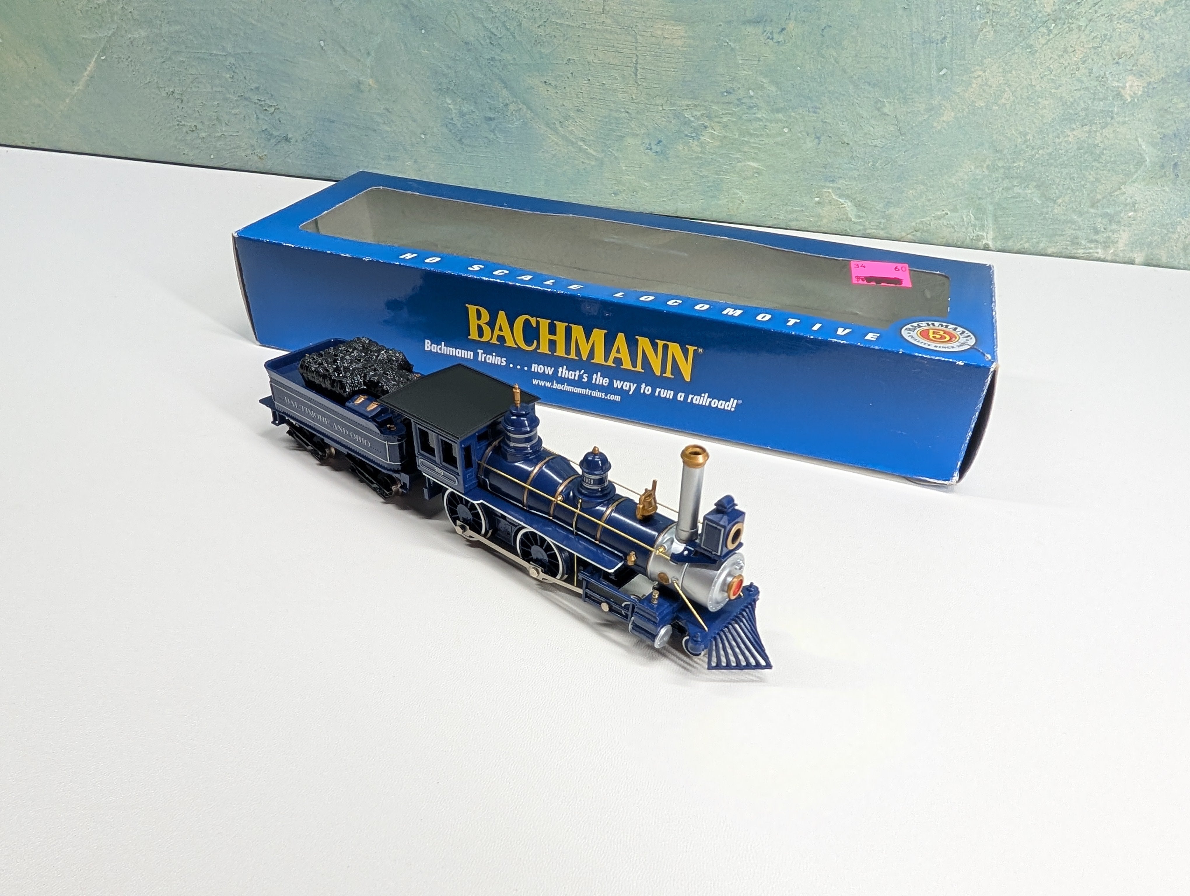 USED Bachmann 51144 HO Scale American 4-4-0 Steam Locomotive 1890's Baltimore and Ohio B&O #703 Runs Great DC