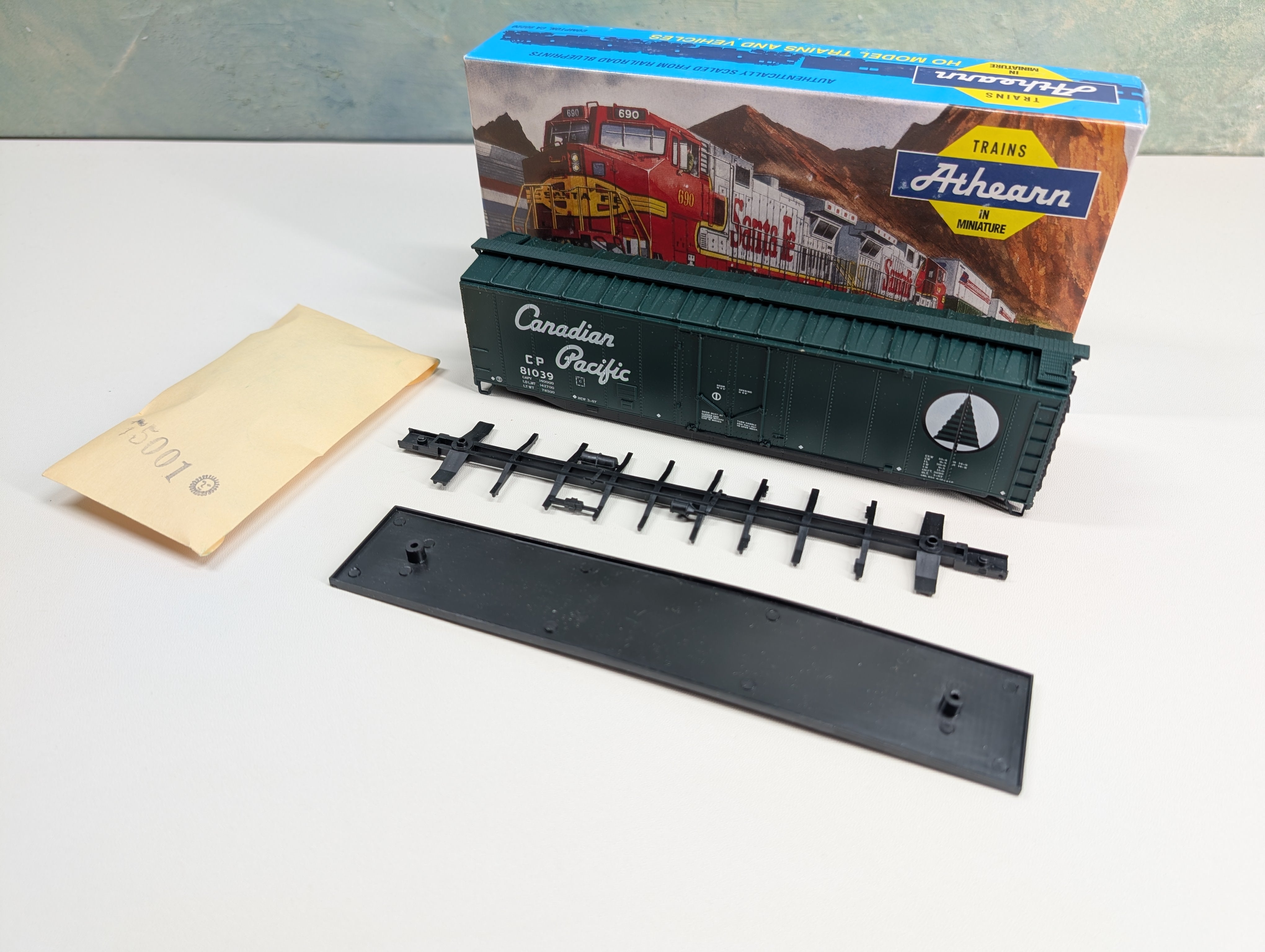 USED Athearn HO Scale 50' PD Box Car Canadian Pacific CP #81039 KIT