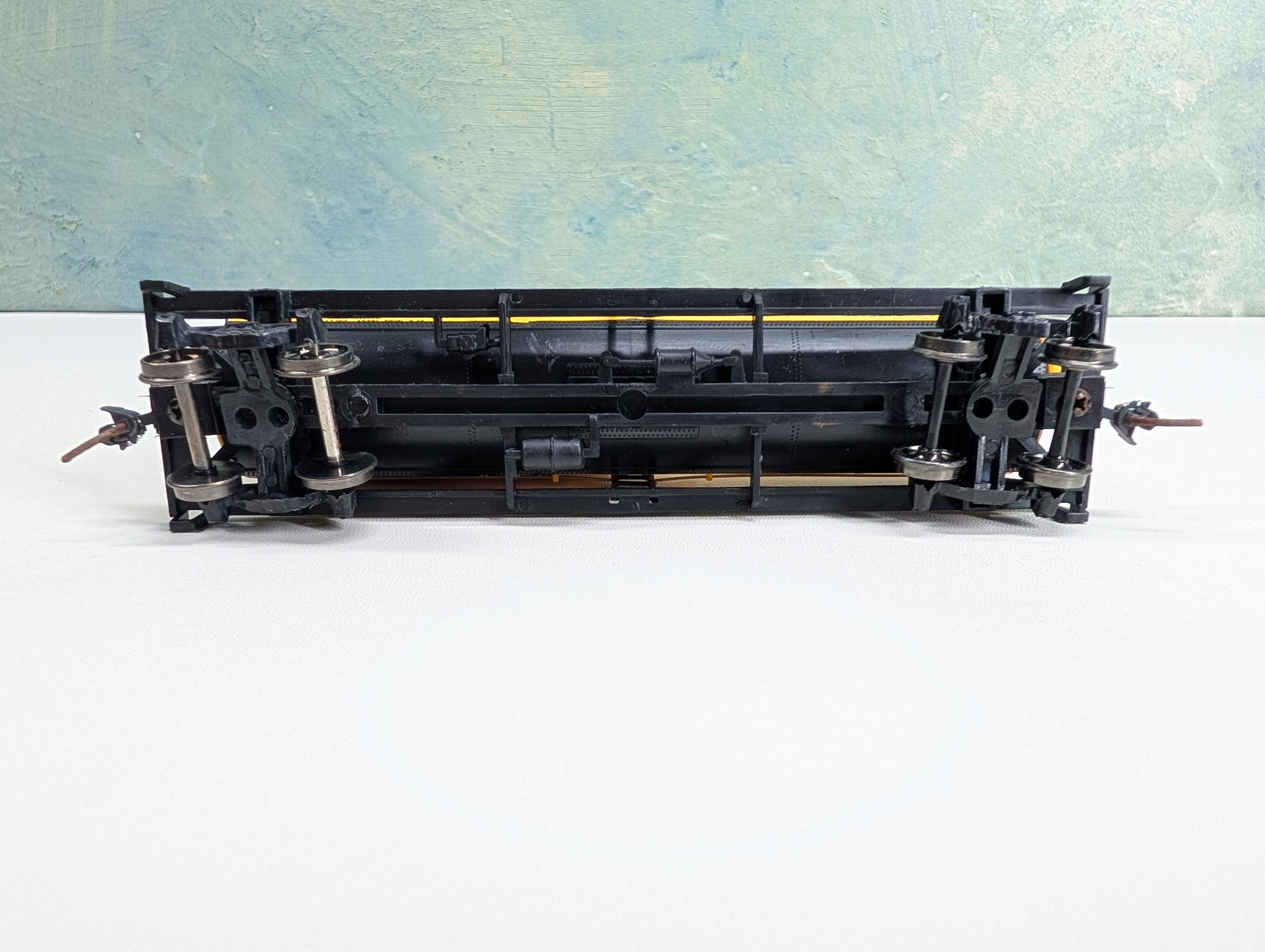 USED Walthers Trainline 931-767 HO Scale Fire Fighting Water Tank Car Georgia Pacific GPSX #46980 Metal Wheels