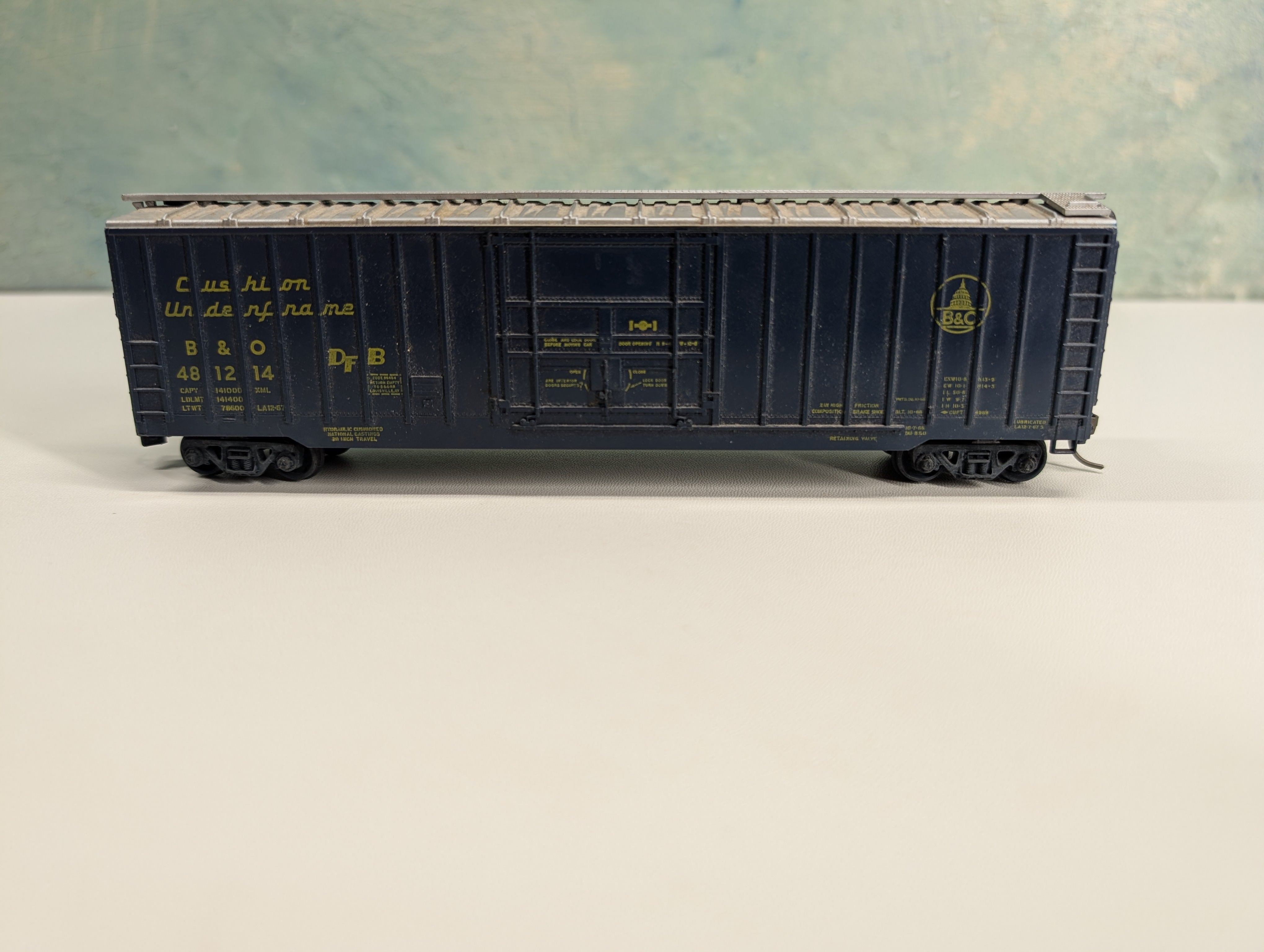 USED Athearn HO Scale 50' Box Car Baltimore and Ohio B&O #481214