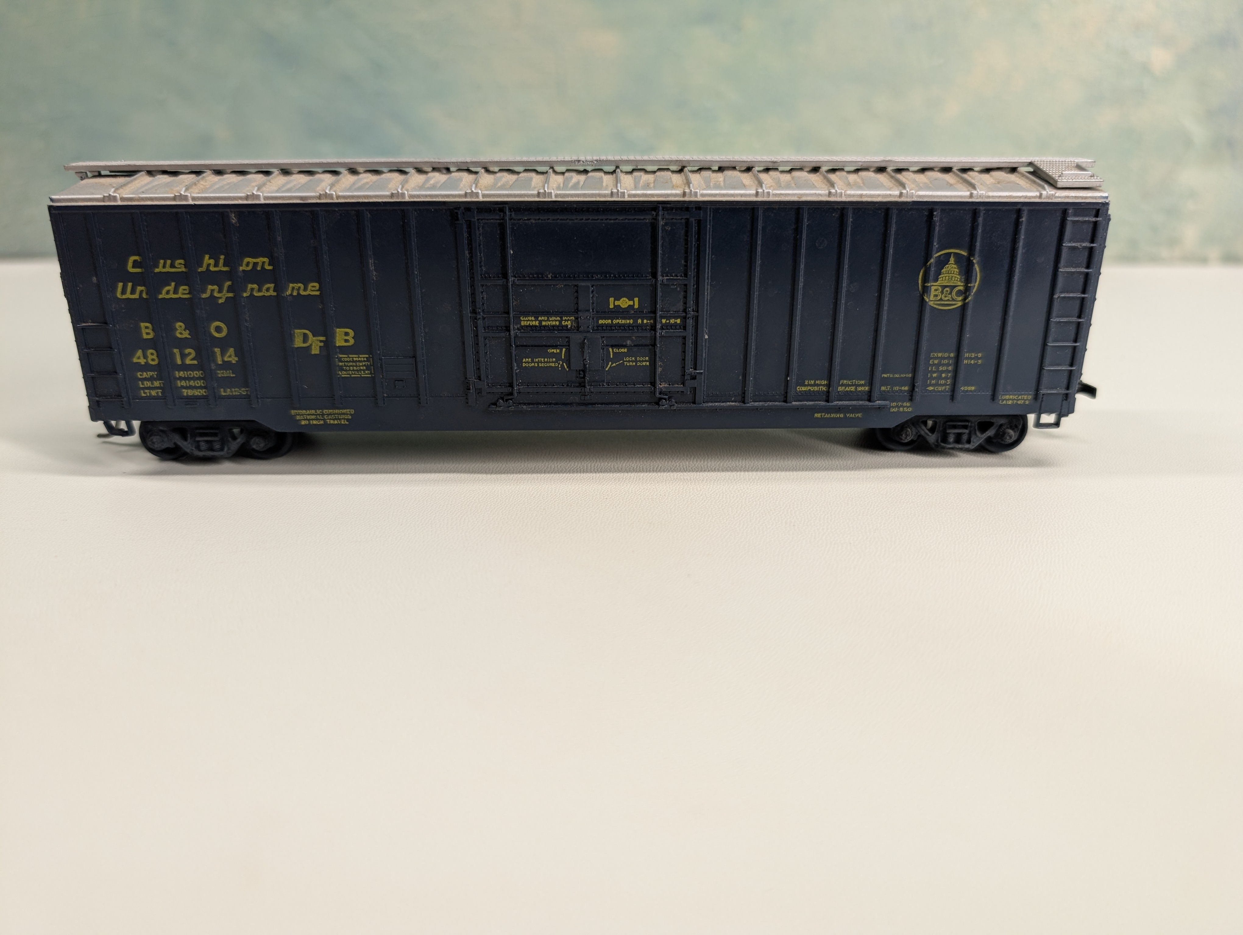USED Athearn HO Scale 50' Box Car Baltimore and Ohio B&O #481214