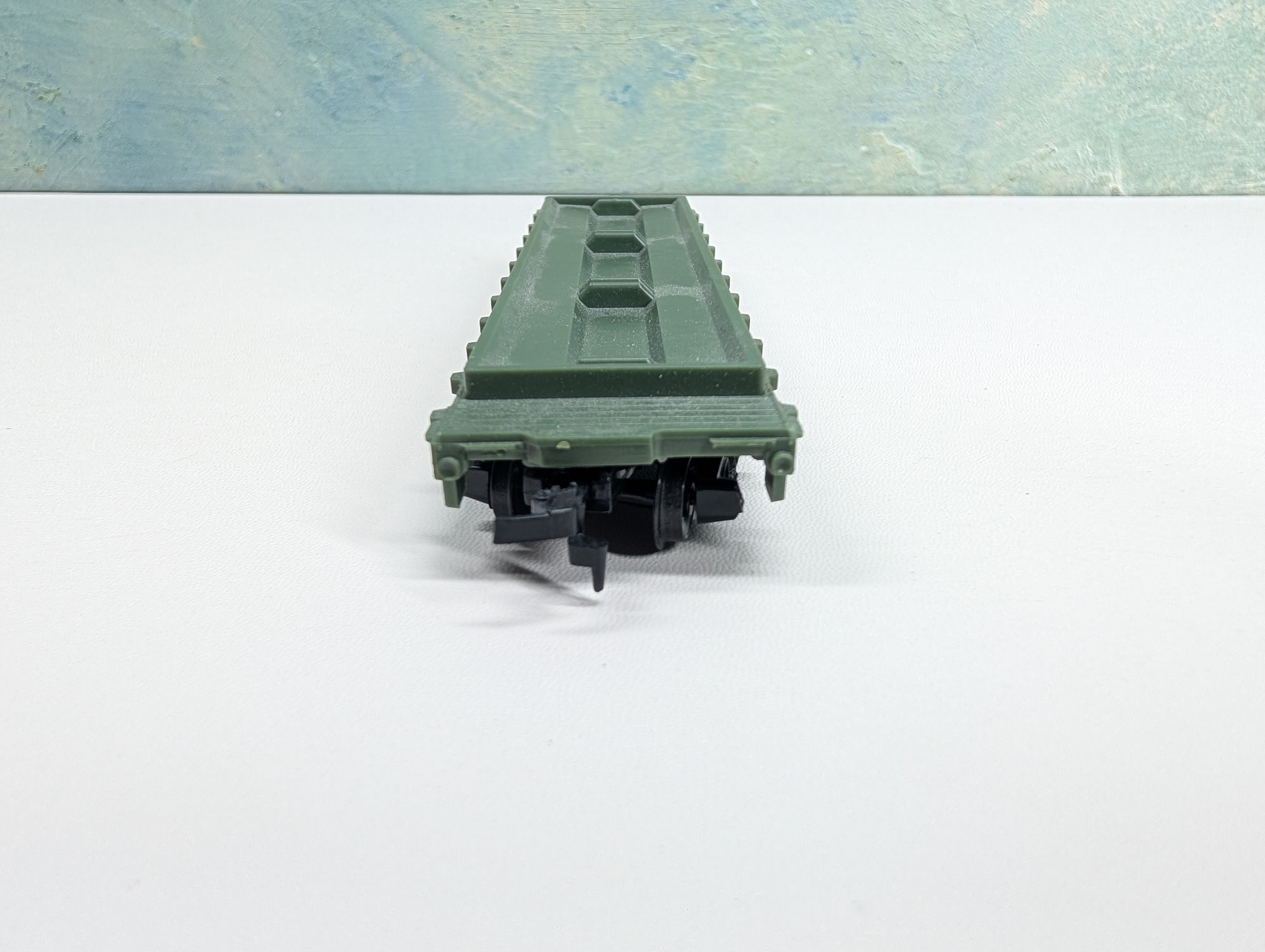 USED Tyco HO Scale 40' Flat Car Western Maryland #2475