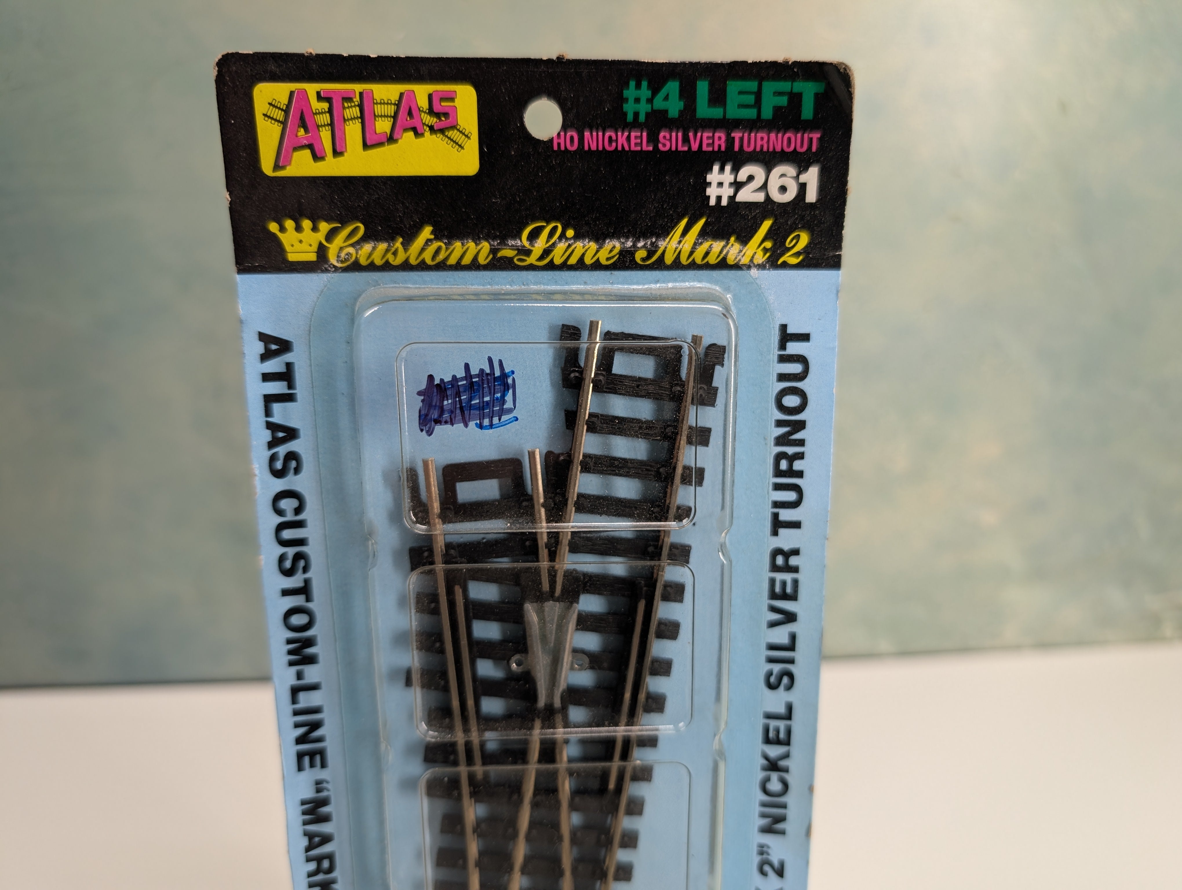 Atlas 261 HO Scale Mark II Custom-Line #4 Left Nickel Silver Turnout Switch Code 100