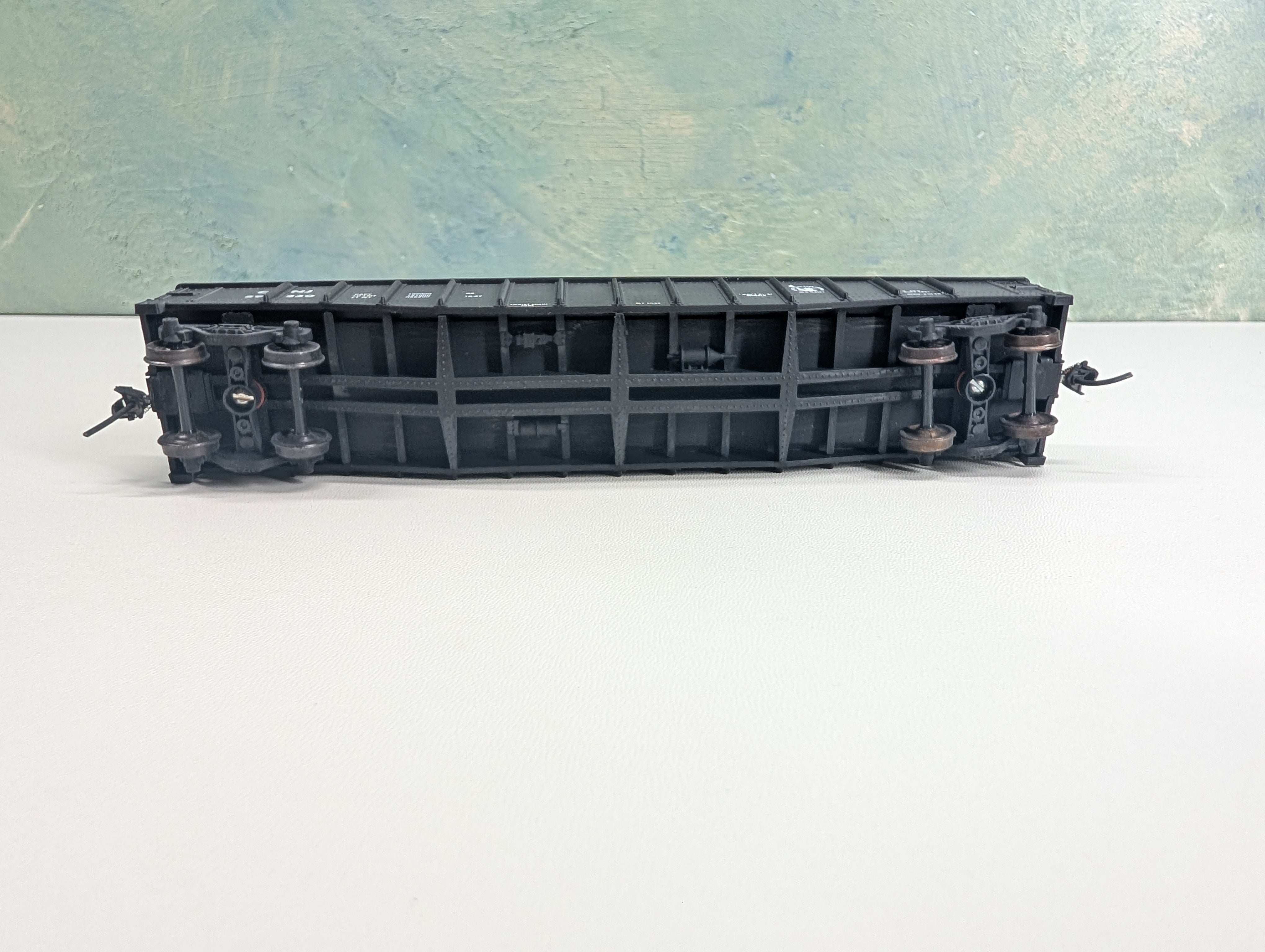 USED Athearn HO Scale 50' Open Gondola Jersey Central CNJ #89230 Bev-Bel, Metal Wheels