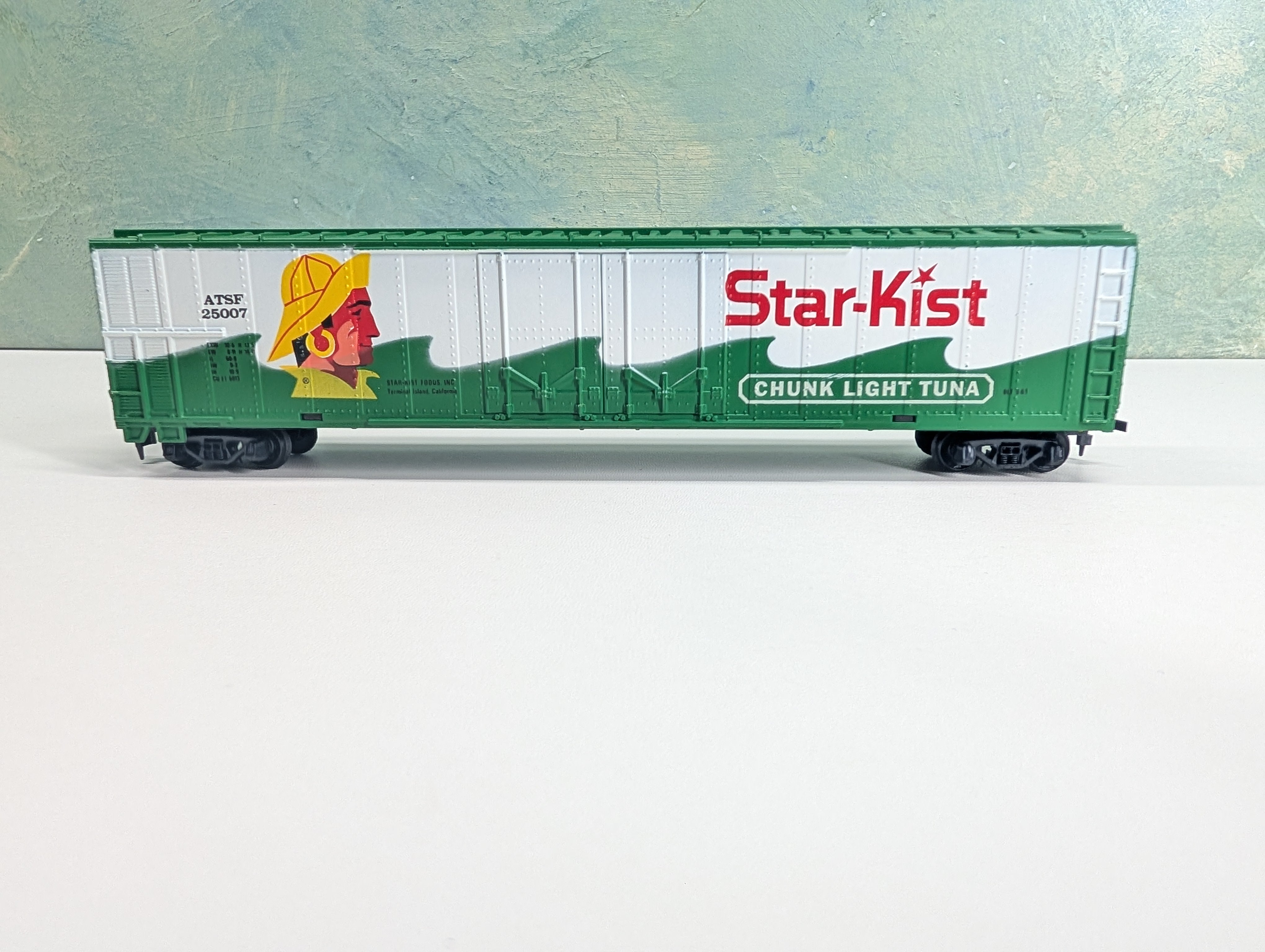 USED Tyco HO Scale 60' DD Billboard Box Car Star-Kist ATSF #25007