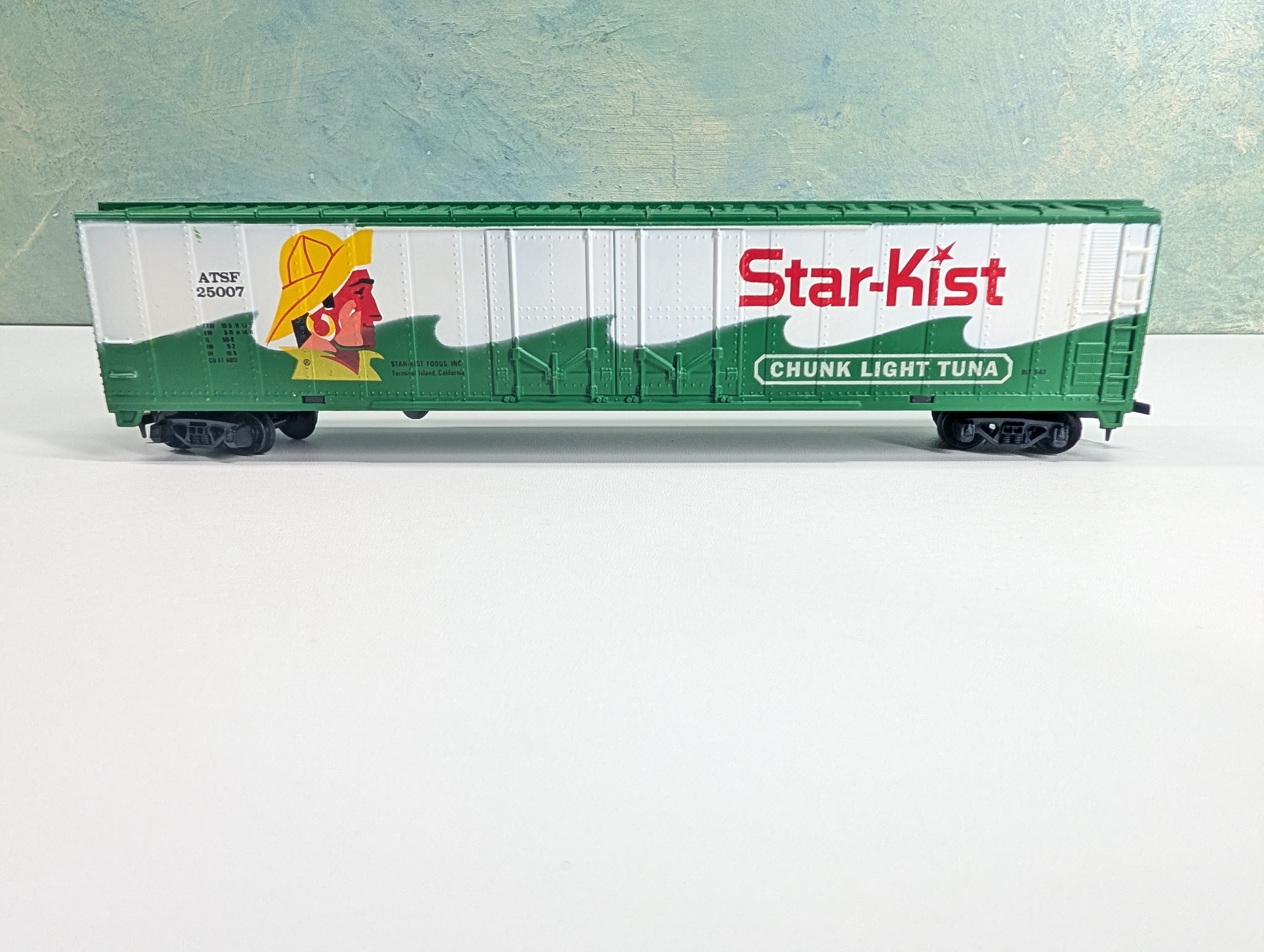 USED Tyco HO Scale 60' DD Billboard Box Car Star-Kist ATSF #25007
