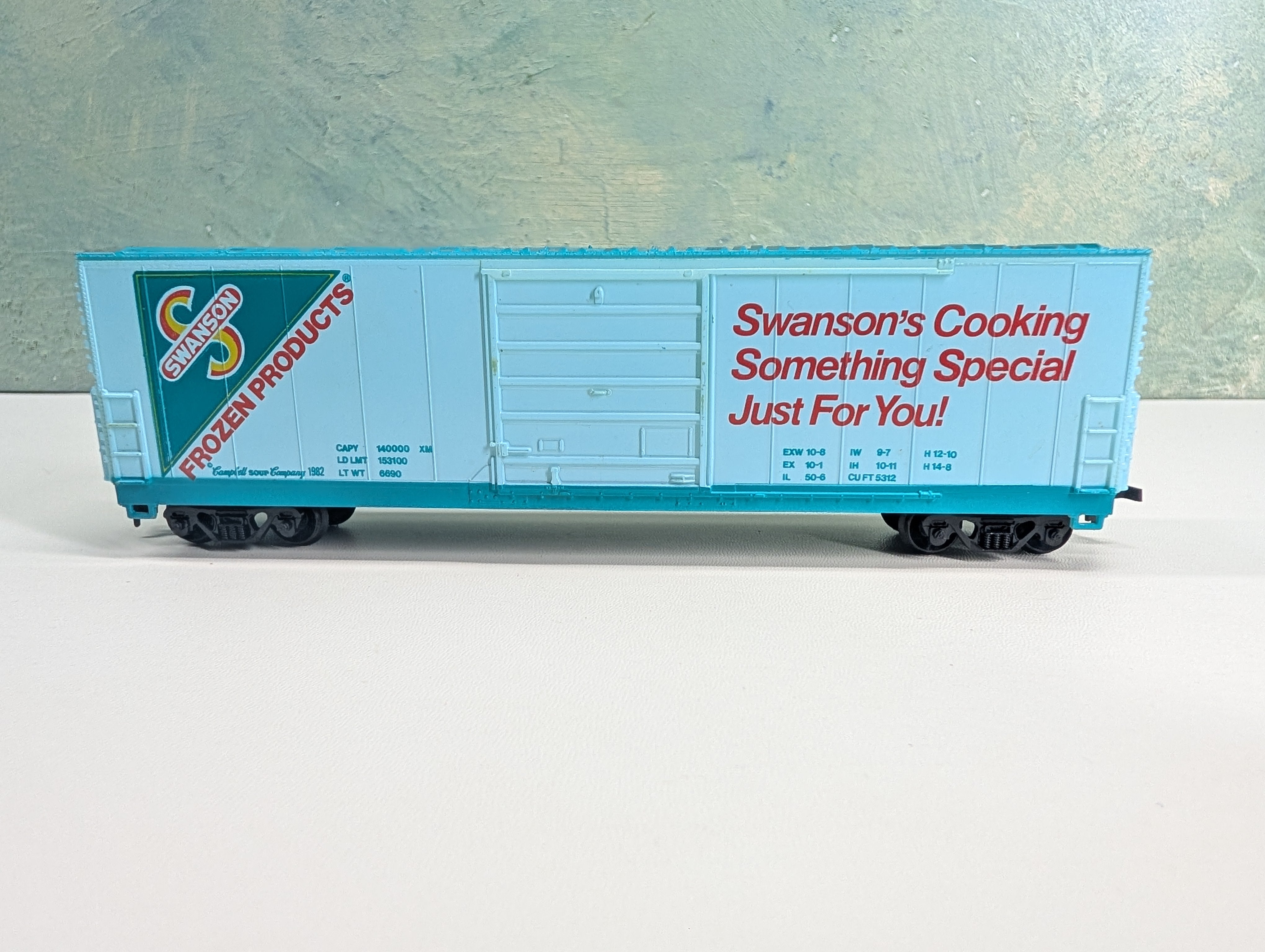 USED Life-Like HO Scale 50' Billboard Box Car Swanson Frozen Products Campbell's