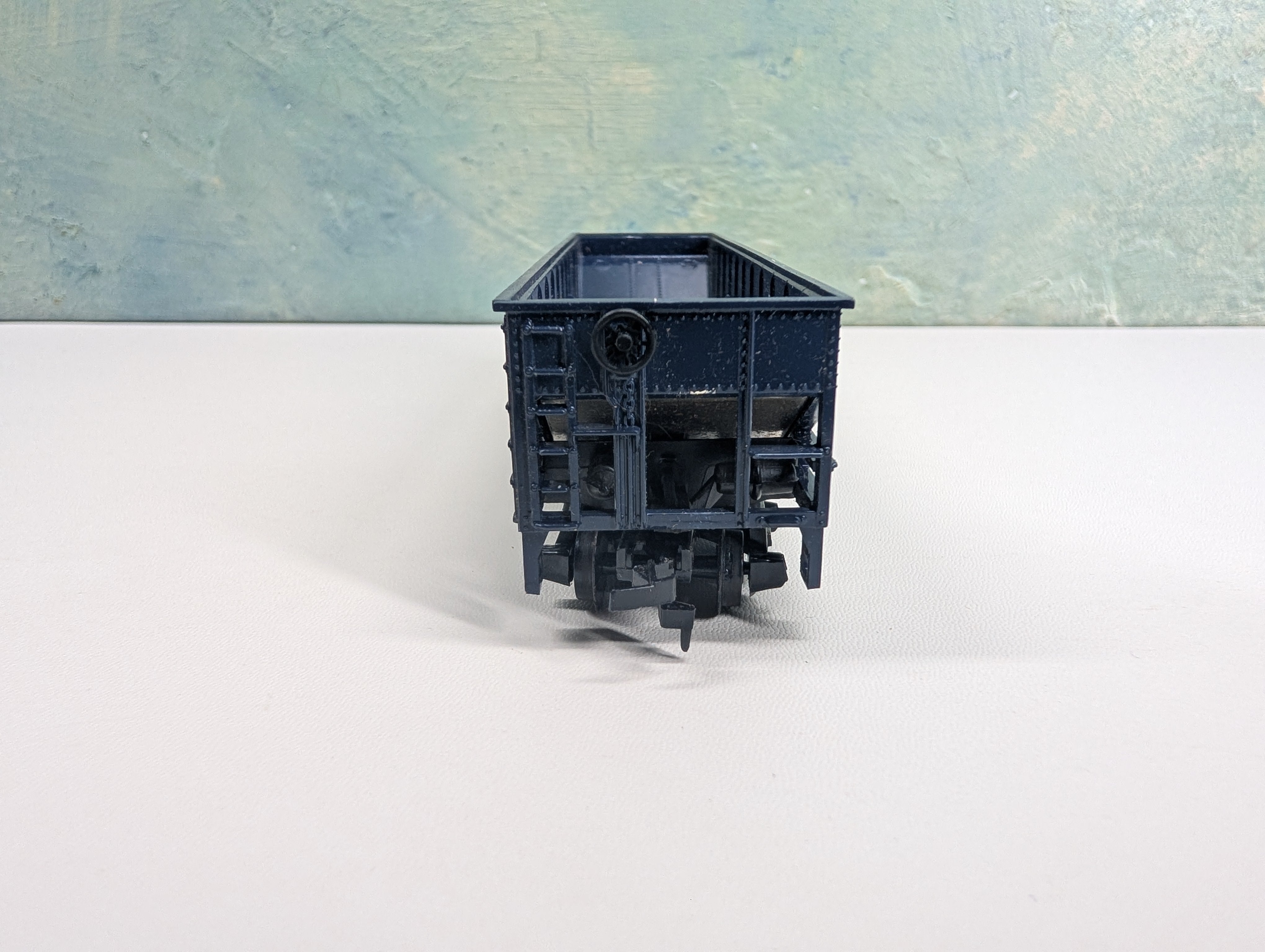 USED Tyco HO Scale Quad Hopper Anthracite Blue Coal RDG #109300