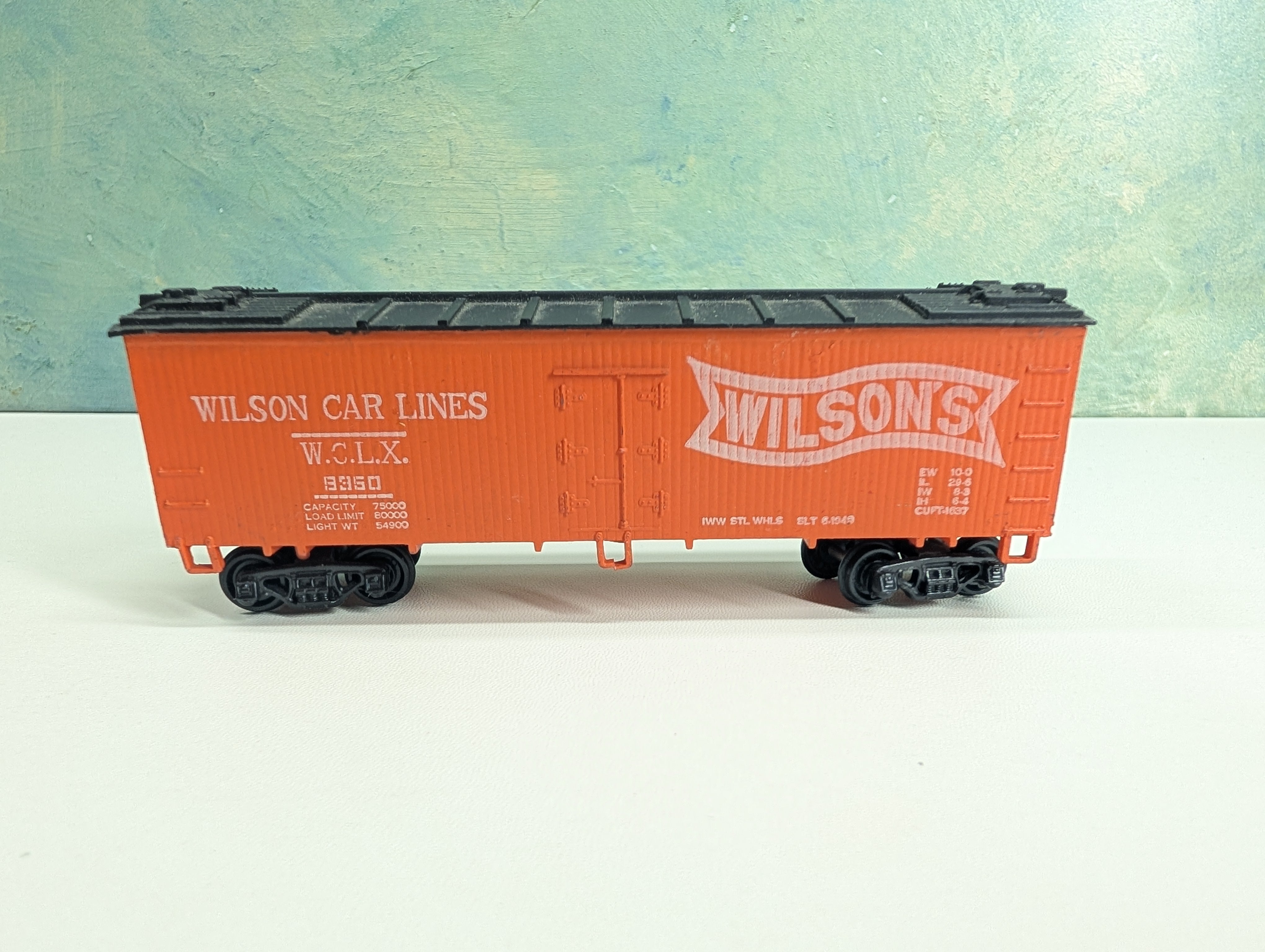 USED HO Scale Wood Reefer Wilson's Car Lines WCLX #9350