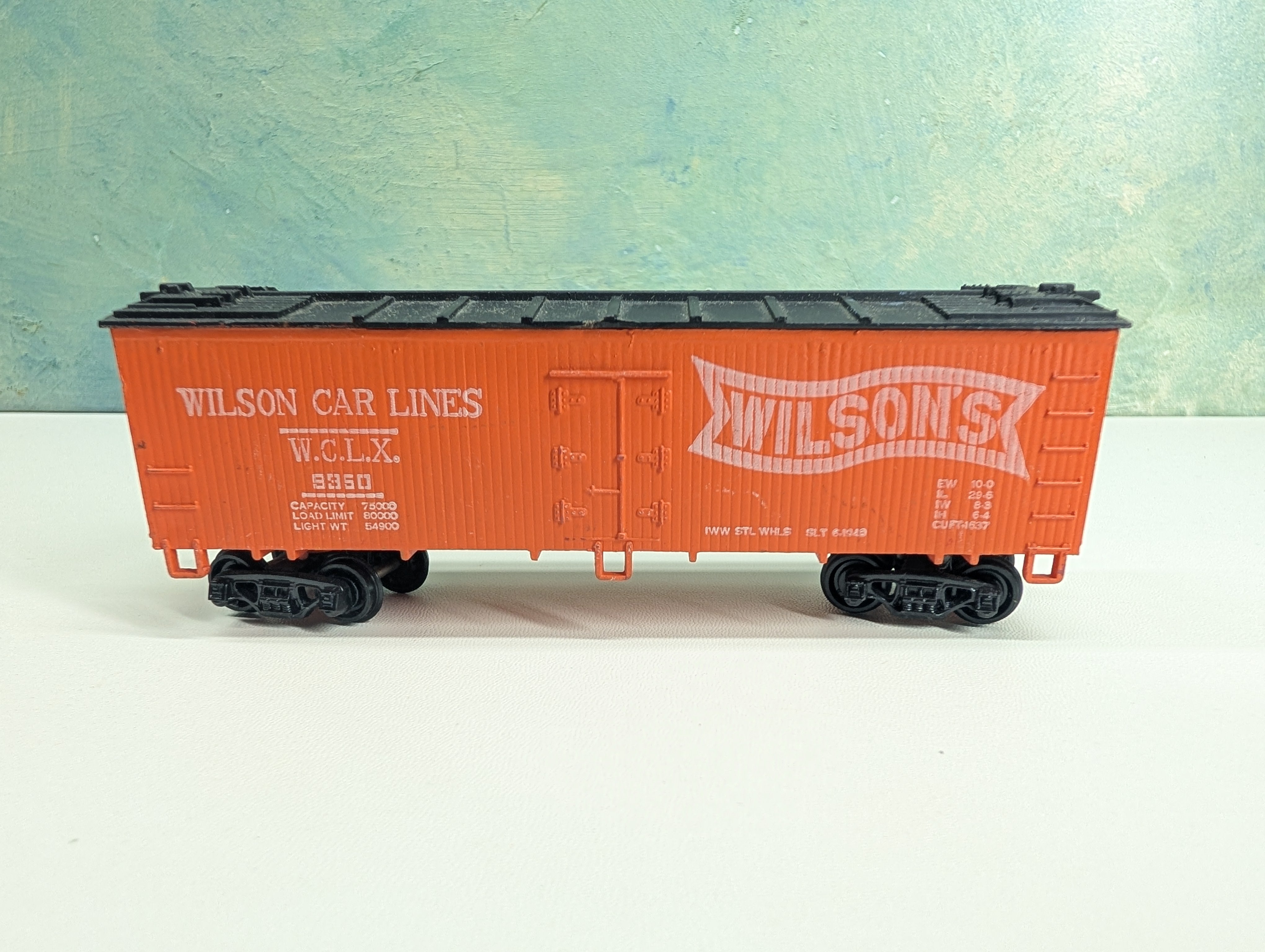 USED HO Scale Wood Reefer Wilson's Car Lines WCLX #9350