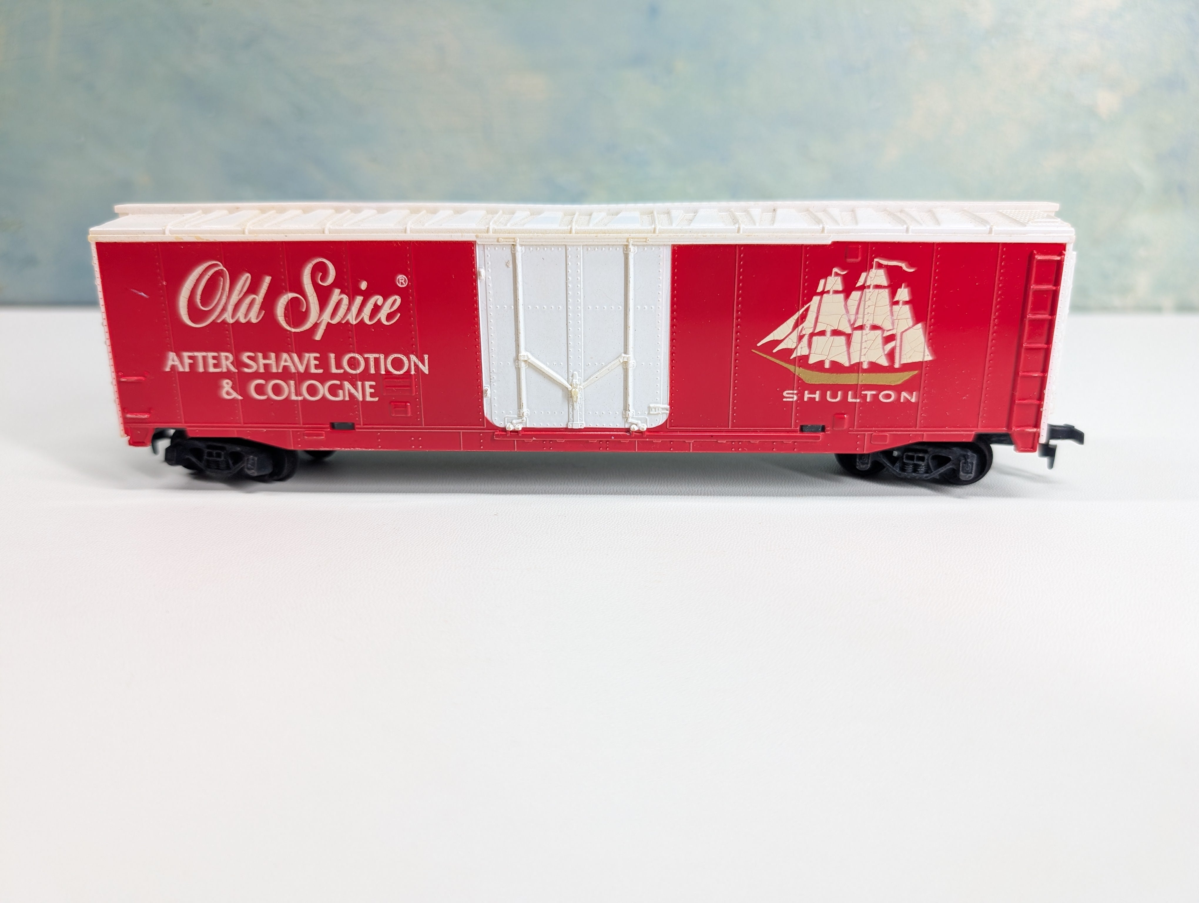 USED Tyco HO Scale 50' PD Billboard Box Car Old Spice