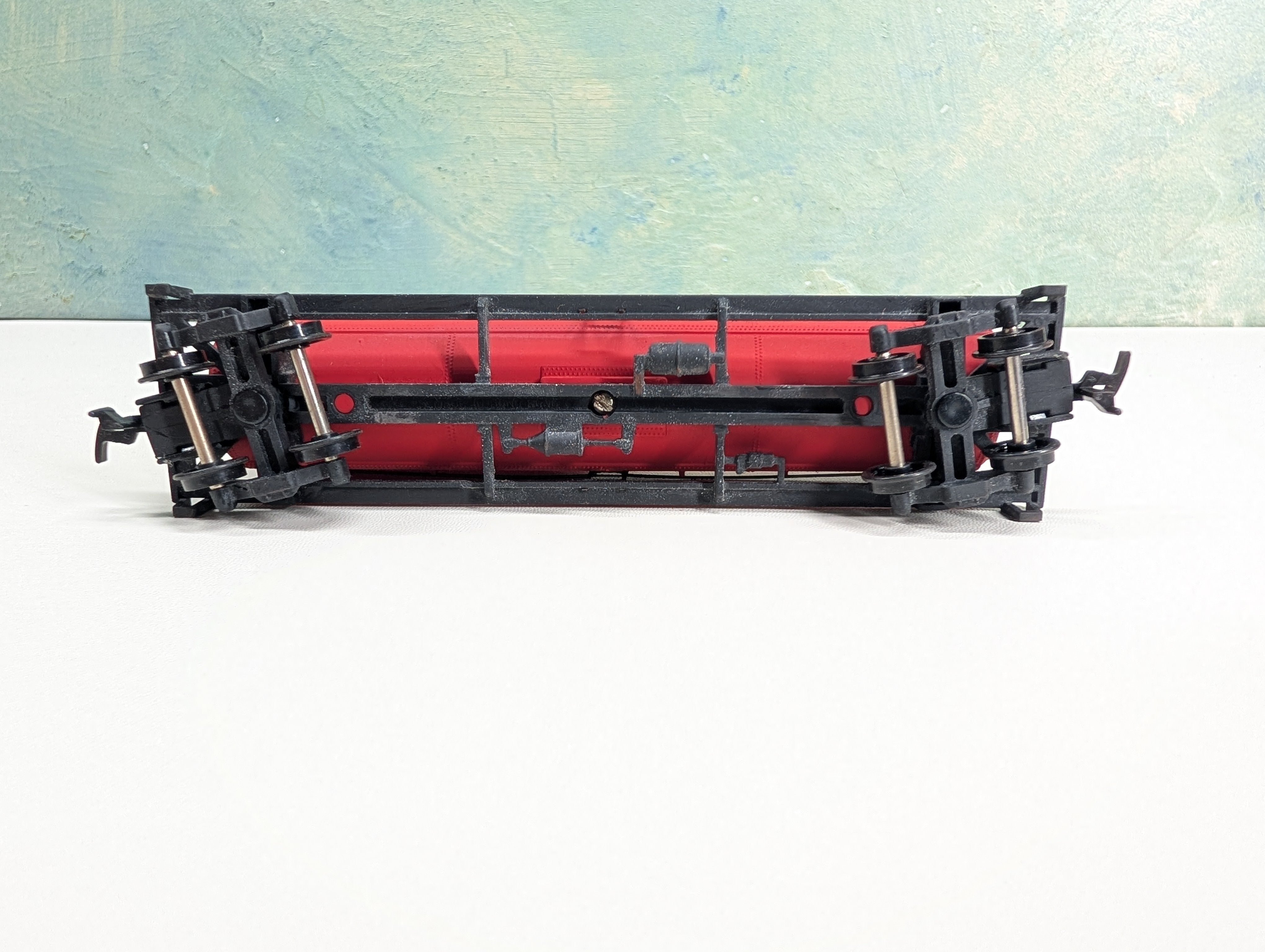 USED Cox HO Scale Fire Tank Car, Painted Red