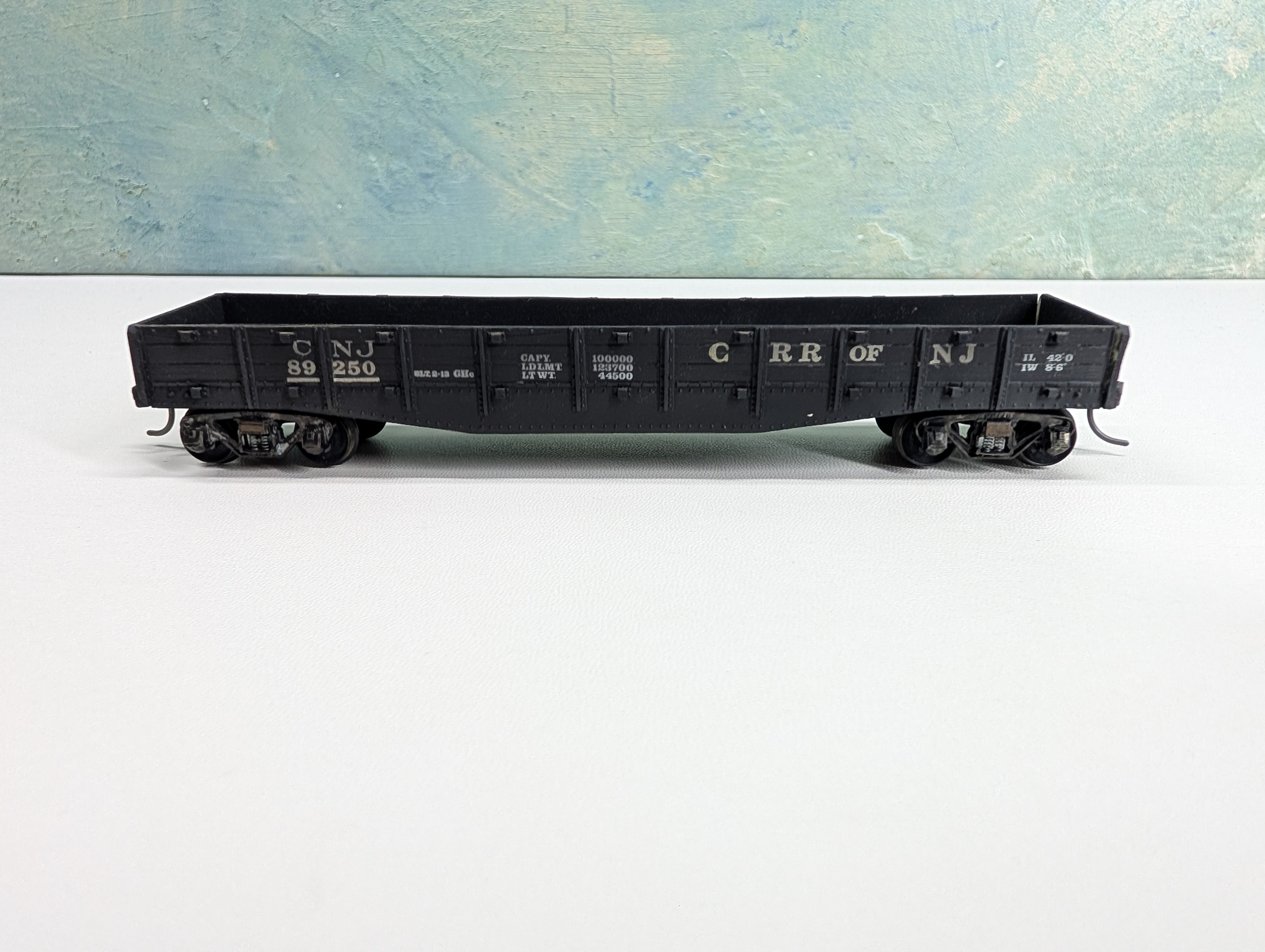USED HO Scale Old Time Woodside Gondola (resin) CNK CRR of NJ #89250 Metal Wheels