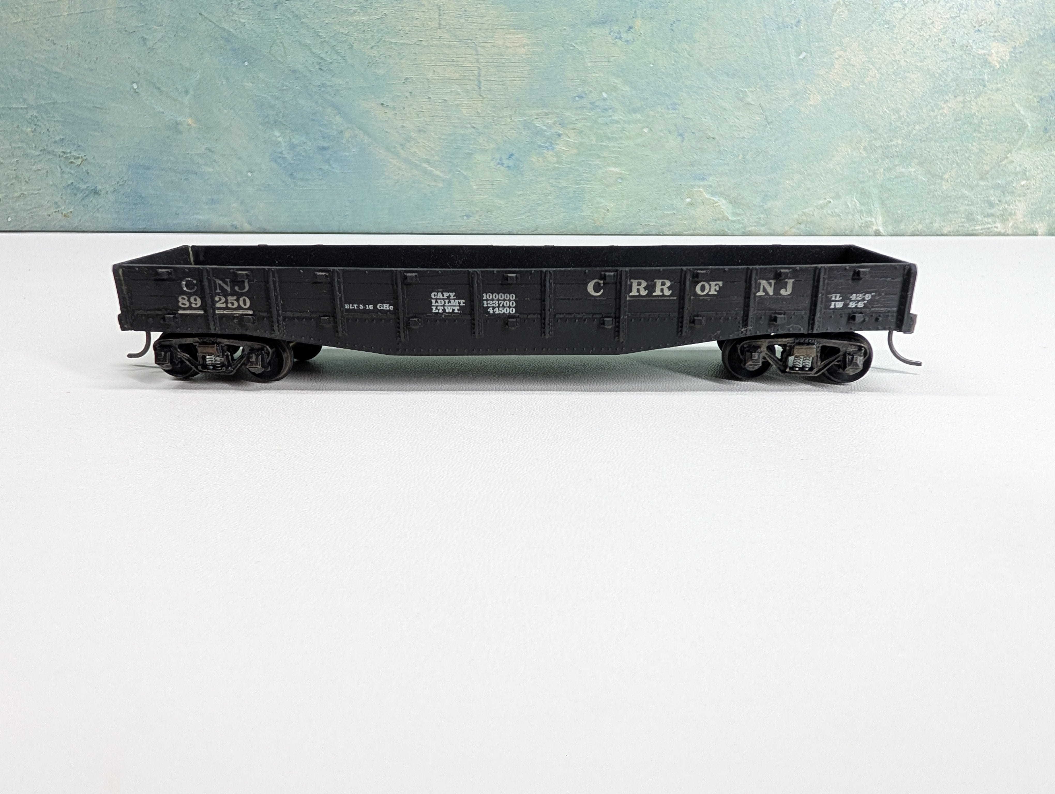 USED HO Scale Old Time Woodside Gondola (resin) CNK CRR of NJ #89250 Metal Wheels