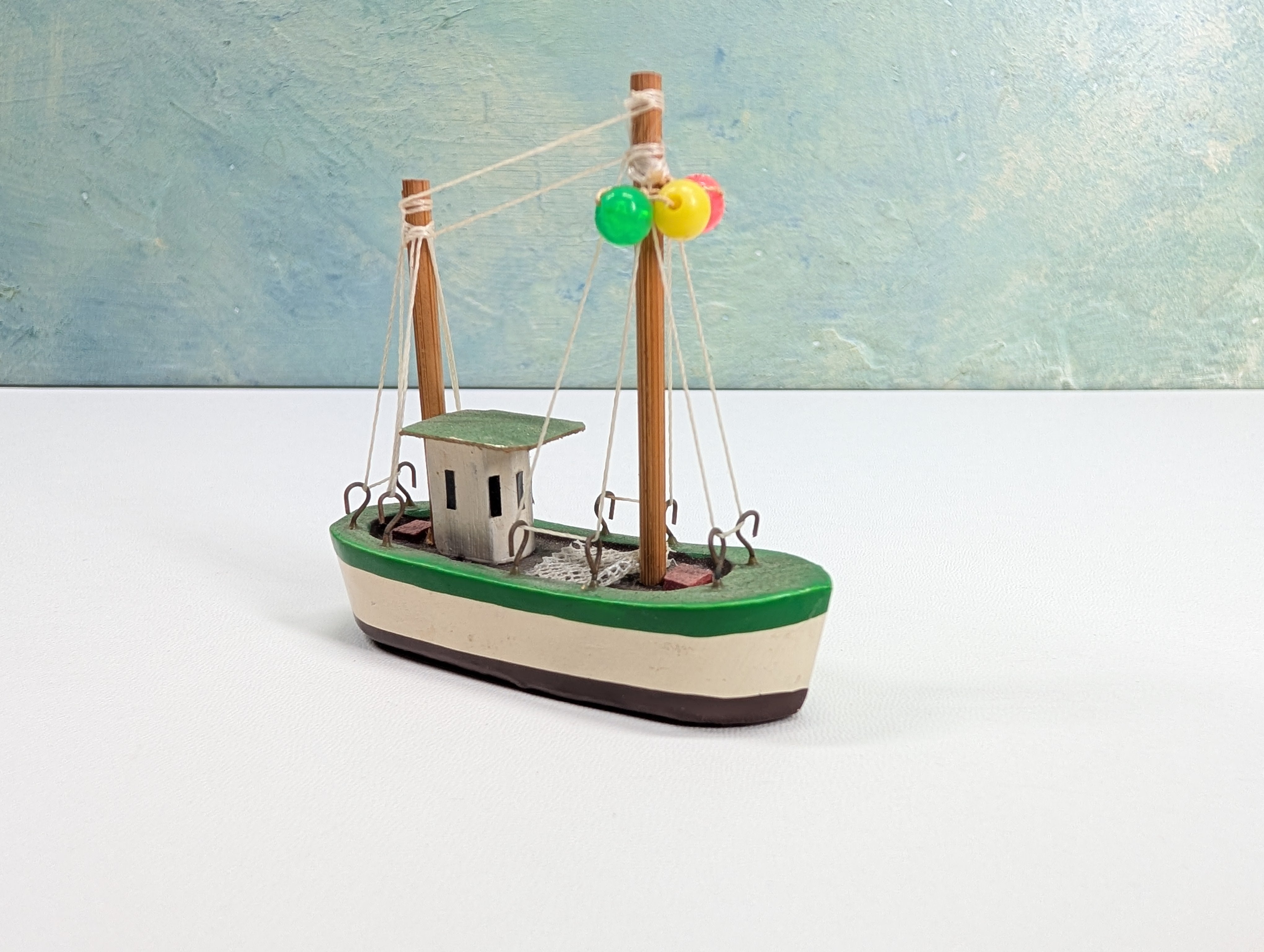 USED HO Scale Wooden Boat