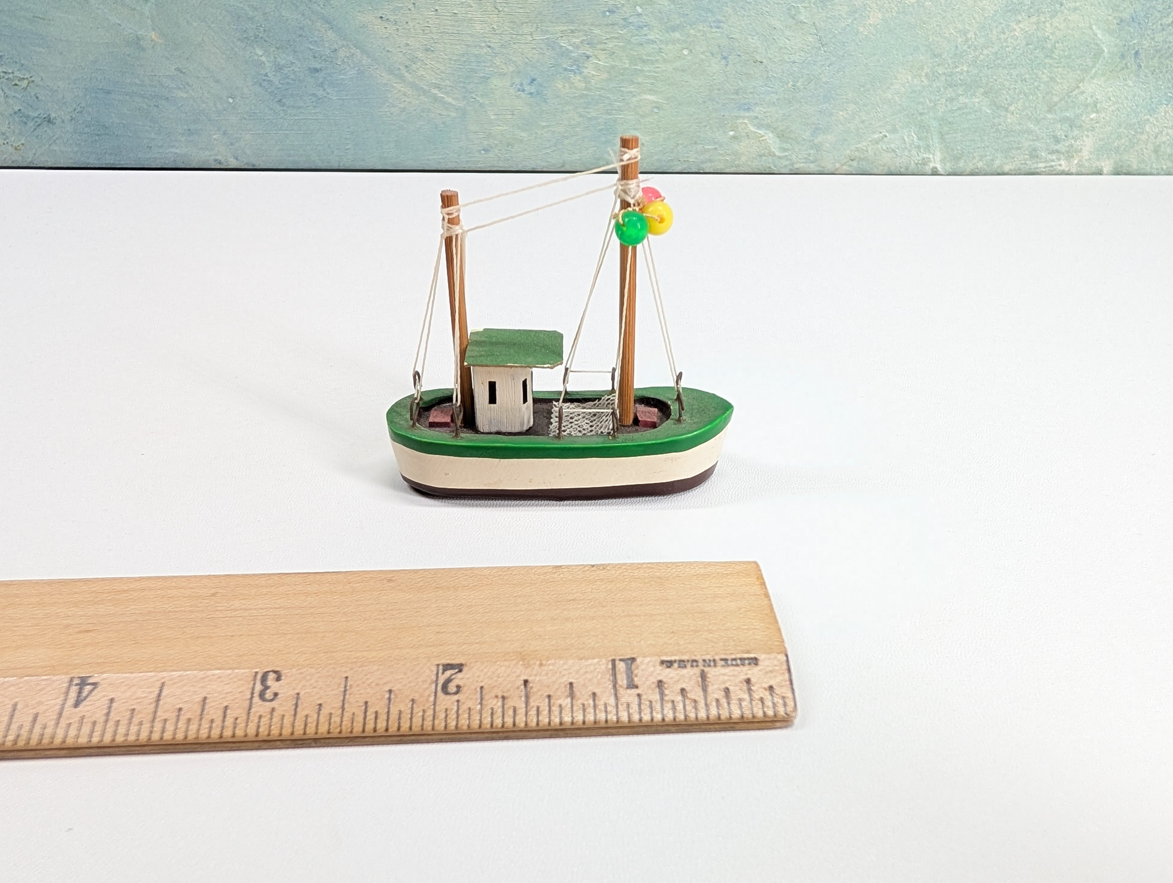 USED HO Scale Wooden Boat