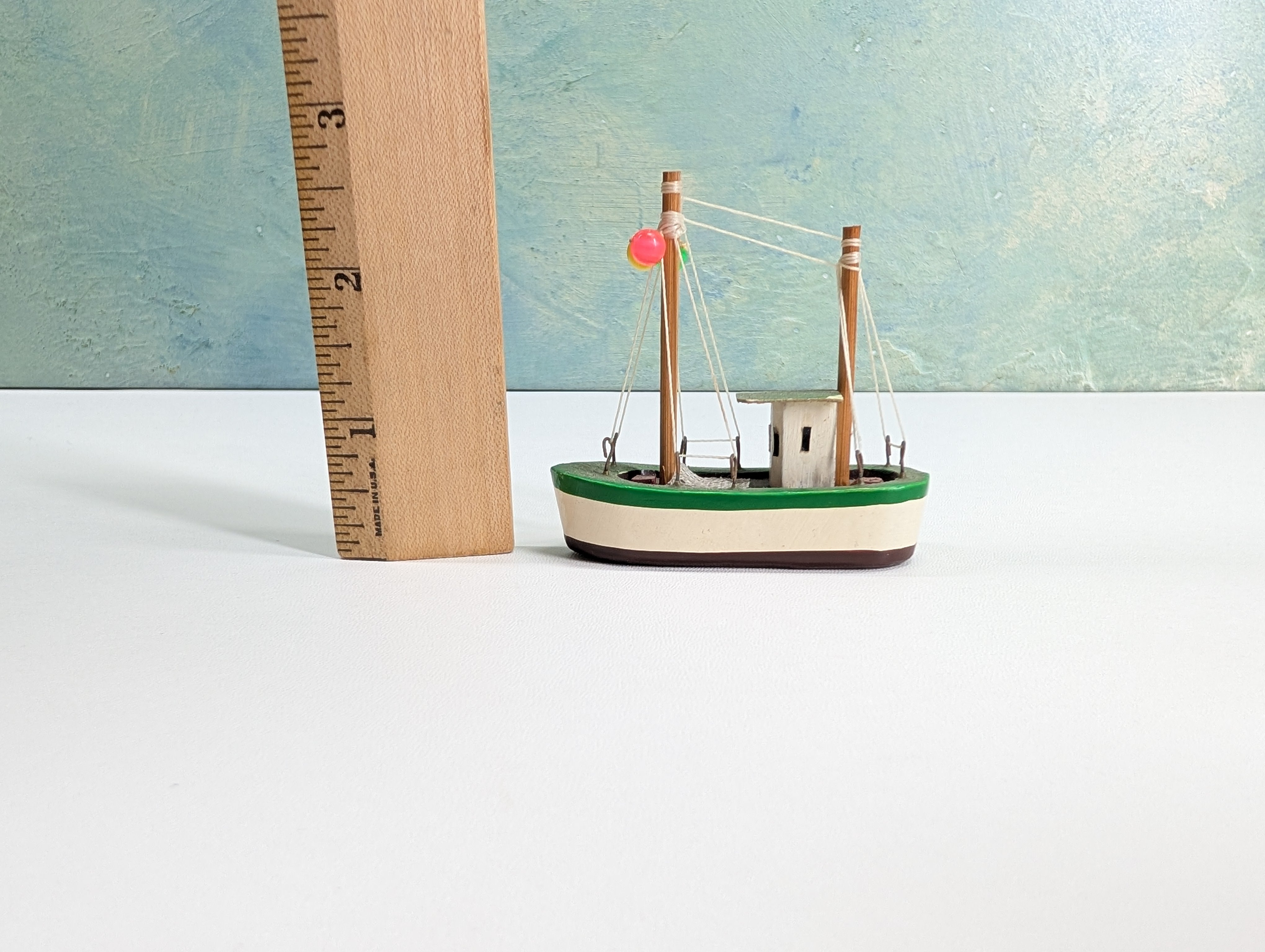 USED HO Scale Wooden Boat