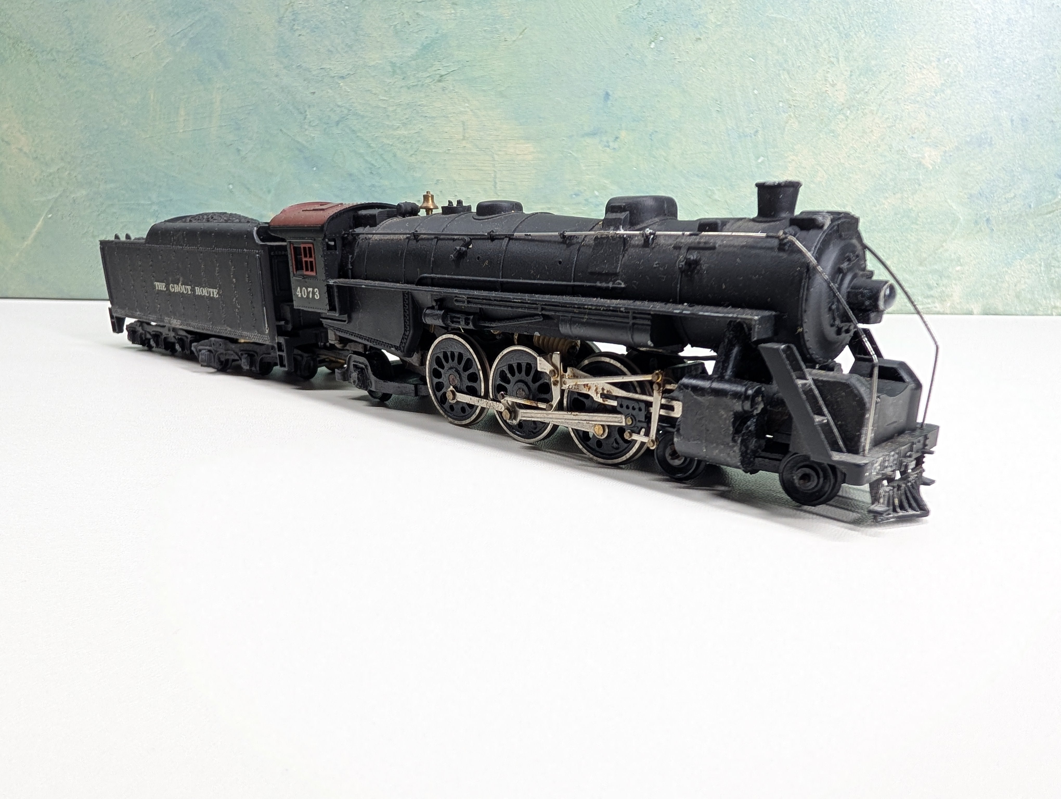 USED Mantua HO Scale 4-6-2 Steam Locomotive The Grout Route #4073 Parts/Repairs DC