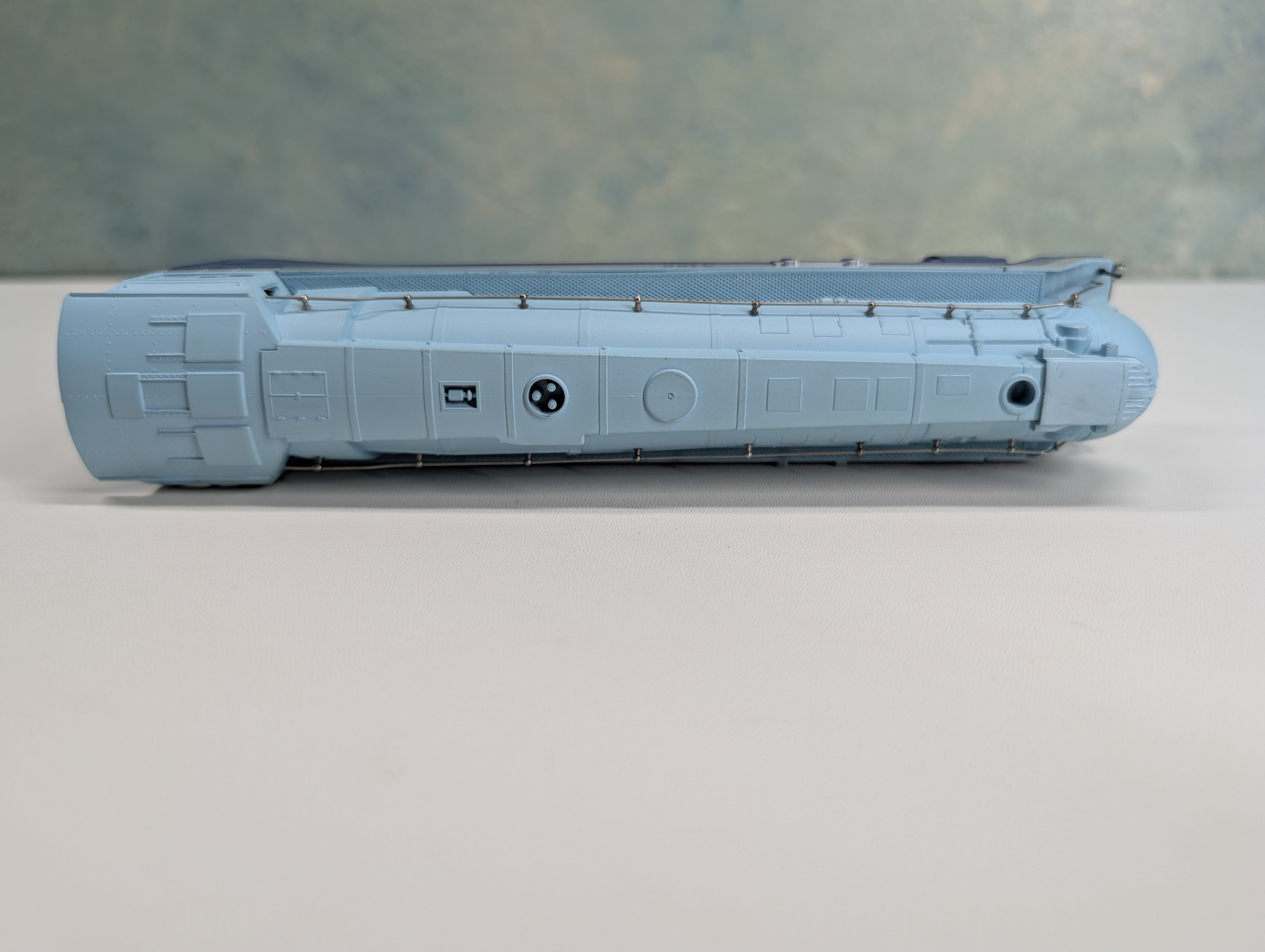 USED Rivarossi HO Scale Blue Goose 4-6-4 Steam Locomotive Santa Fe ATSF #3460 No Tender Untested
