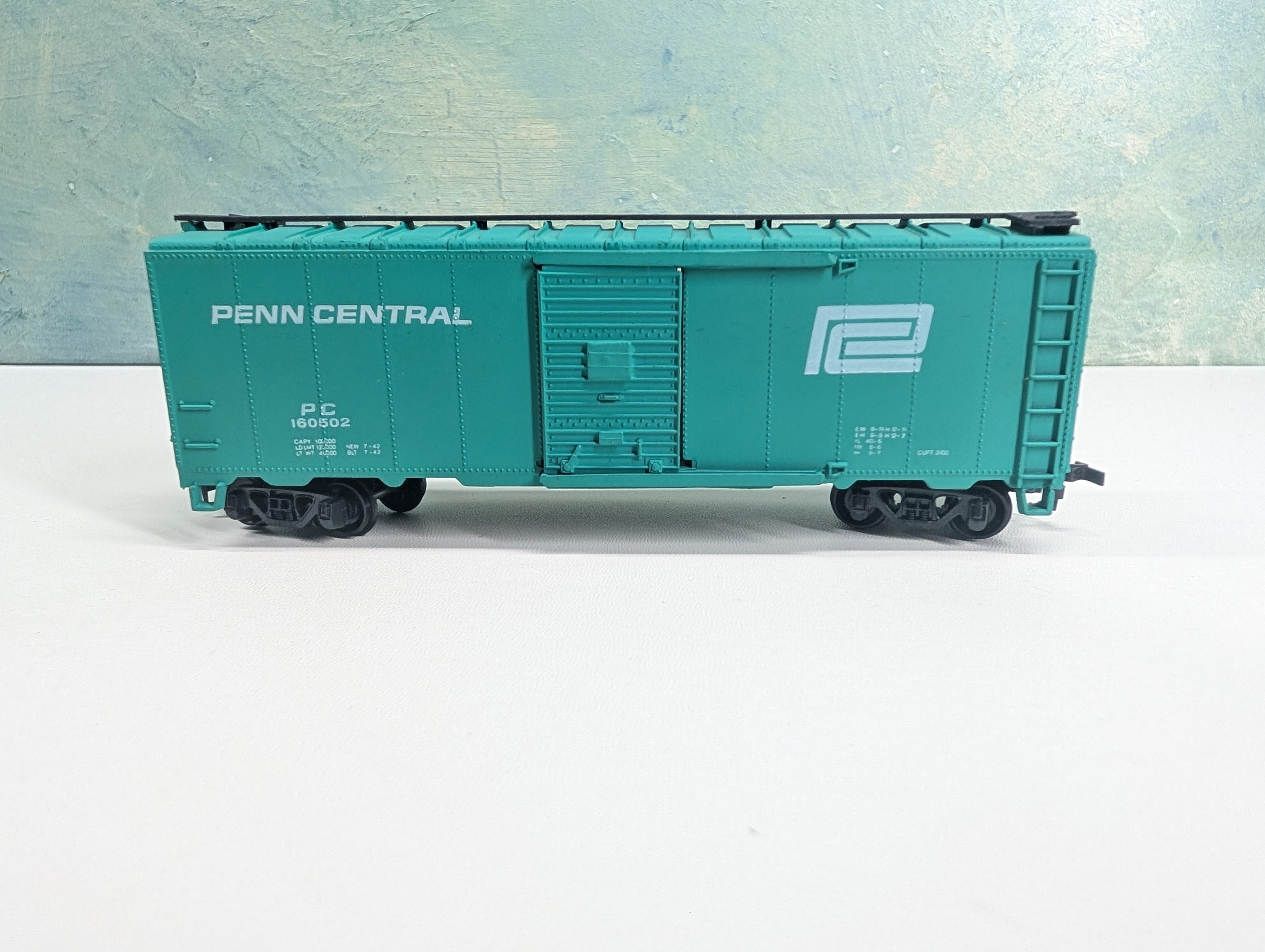 USED Bachmann HO Scale 40' Box Car Penn Central PC #160502