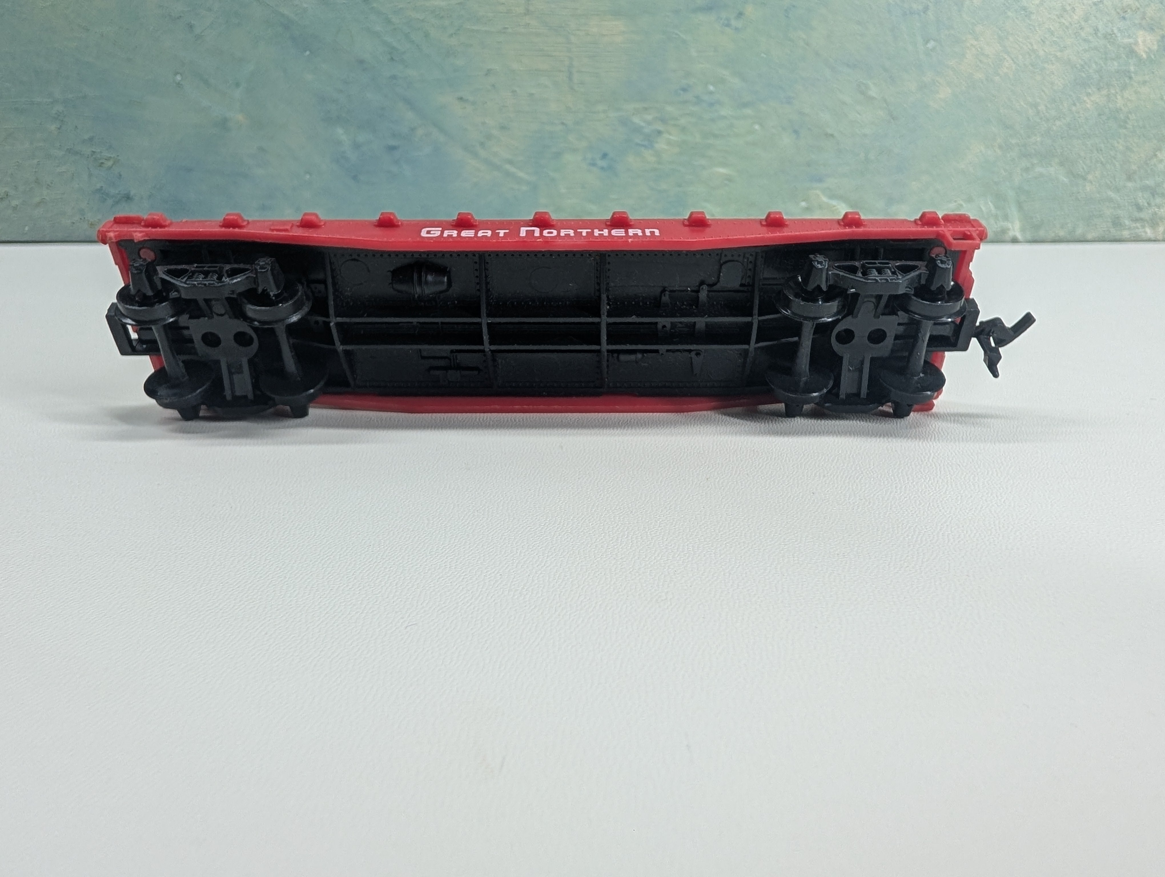USED Tyco HO Scale 40' Flat Car Great Northern