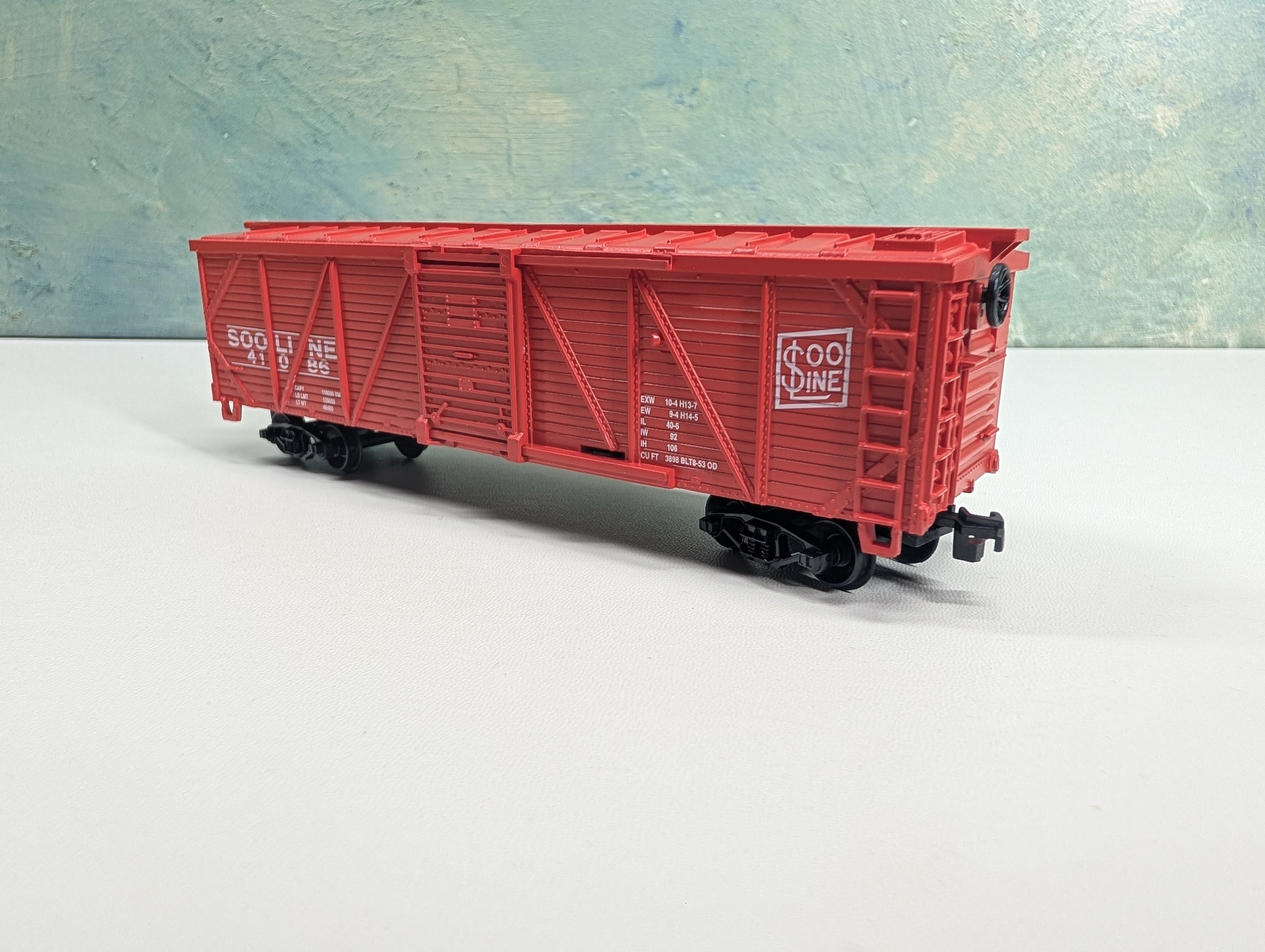 USED Life-Like 8579 HO Scale Wooden Box Car SOO Line #41086
