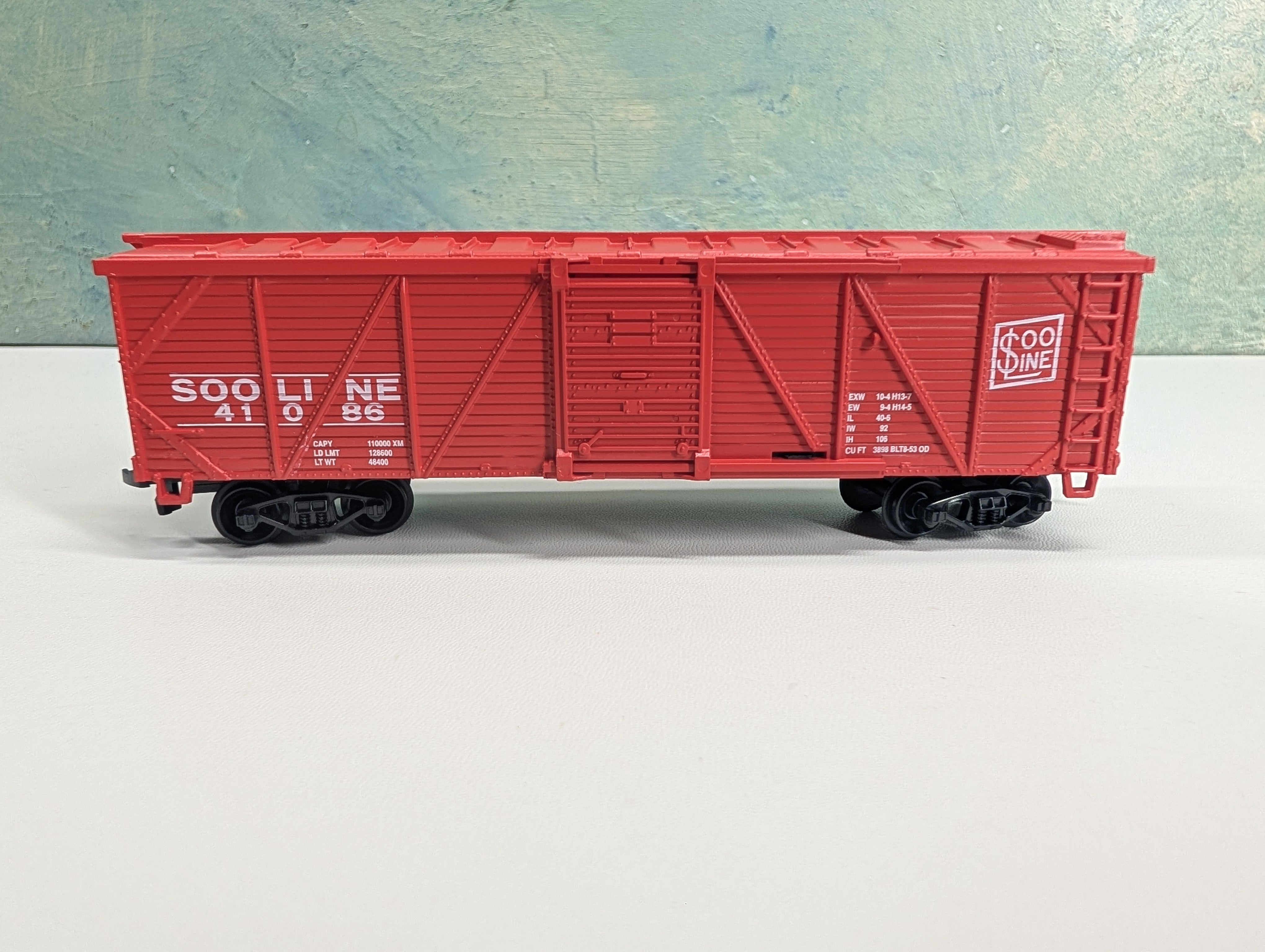 USED Life-Like 8579 HO Scale Wooden Box Car SOO Line #41086