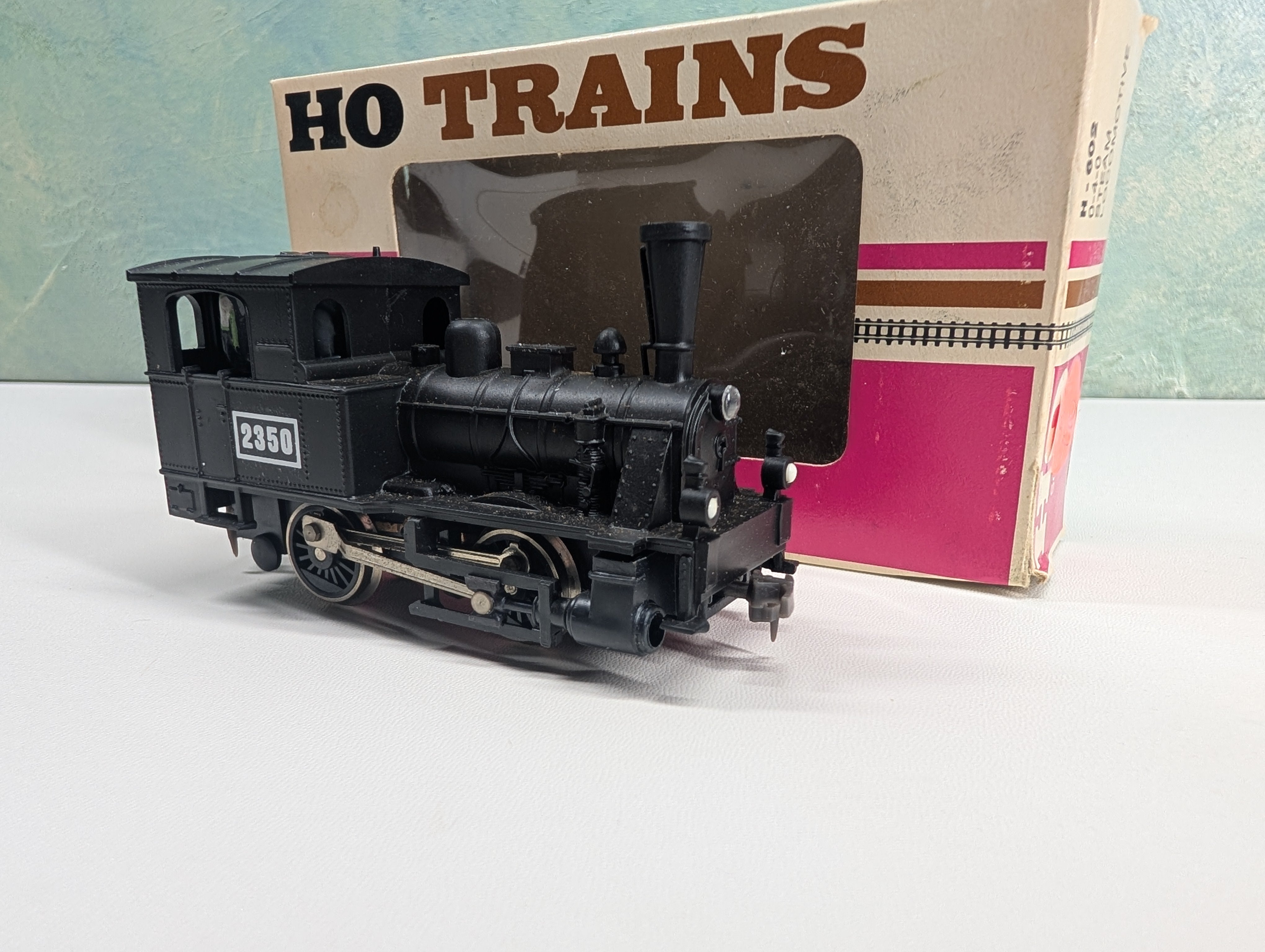 USED Playart HO Scale 0-4-0 Steam Locomotive #2350 Tested! DC
