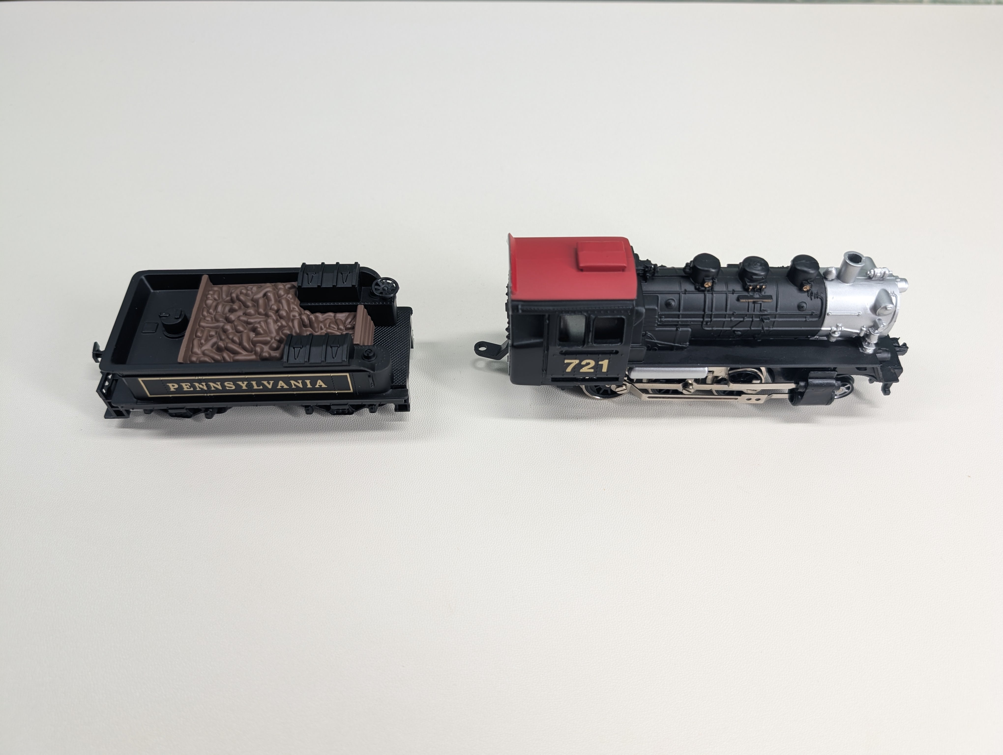 USED Model Power 6721 HO Scale 2-6-0 Steam Locomotive Pennsylvania PRR #721 Runs Great! DC